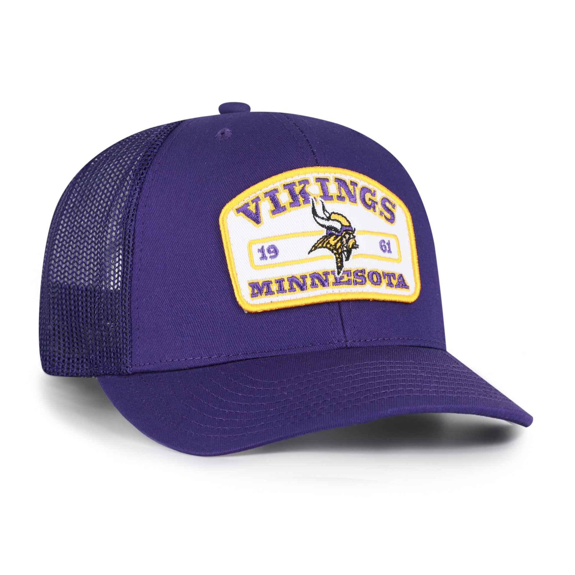 Men's '47 Purple Minnesota Vikings Roadway Adjustable Trucker Hat