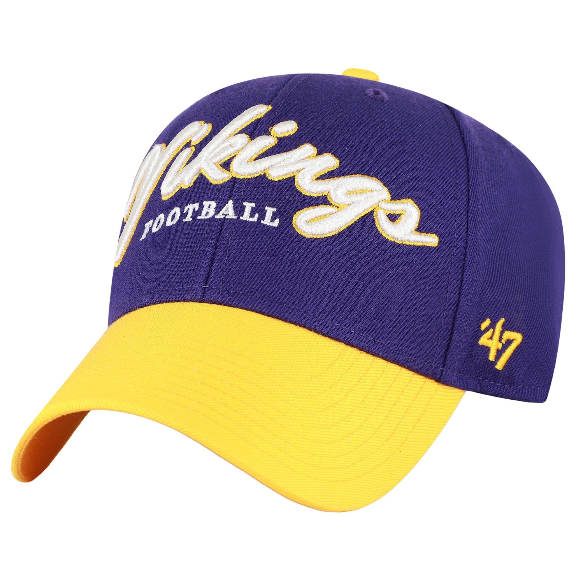 Casquette ajustable rétro MVP des Vikings du Minnesota, modèle 47, violette, pour homme