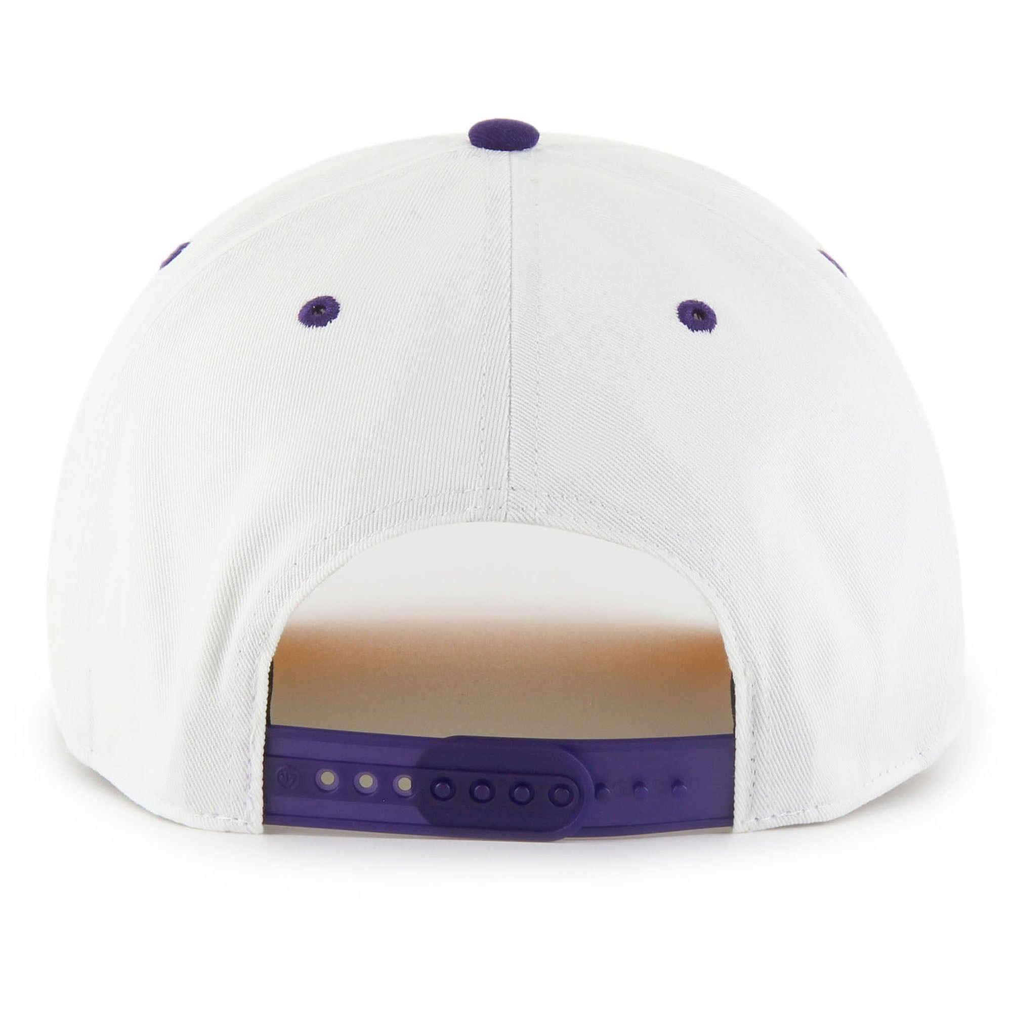 Men's '47 White/Purple Minnesota Vikings Roscoe Two-Toned Hitch Adjustable Hat