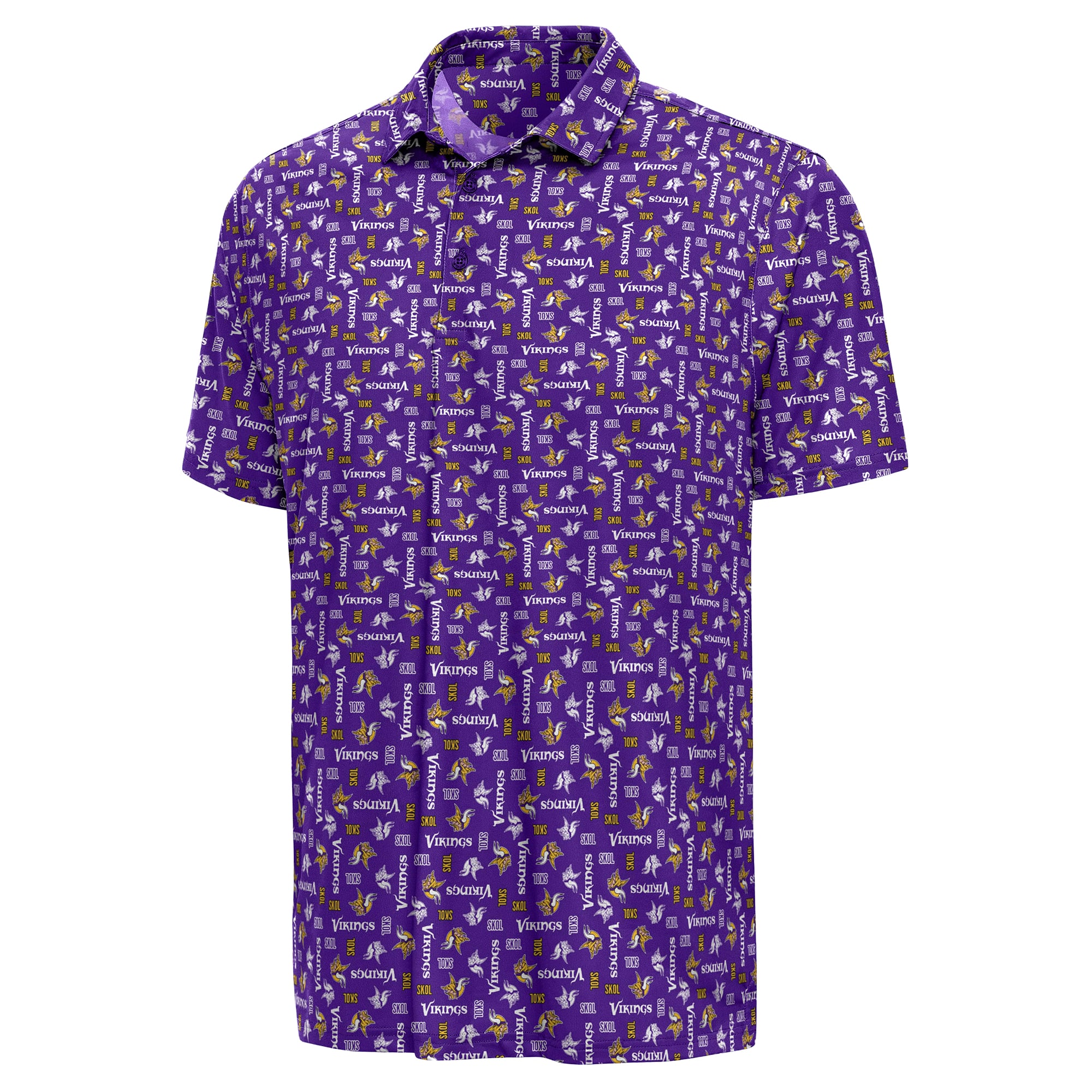 Polo Antigua violet pour homme, abonnements saisonniers des Vikings du Minnesota