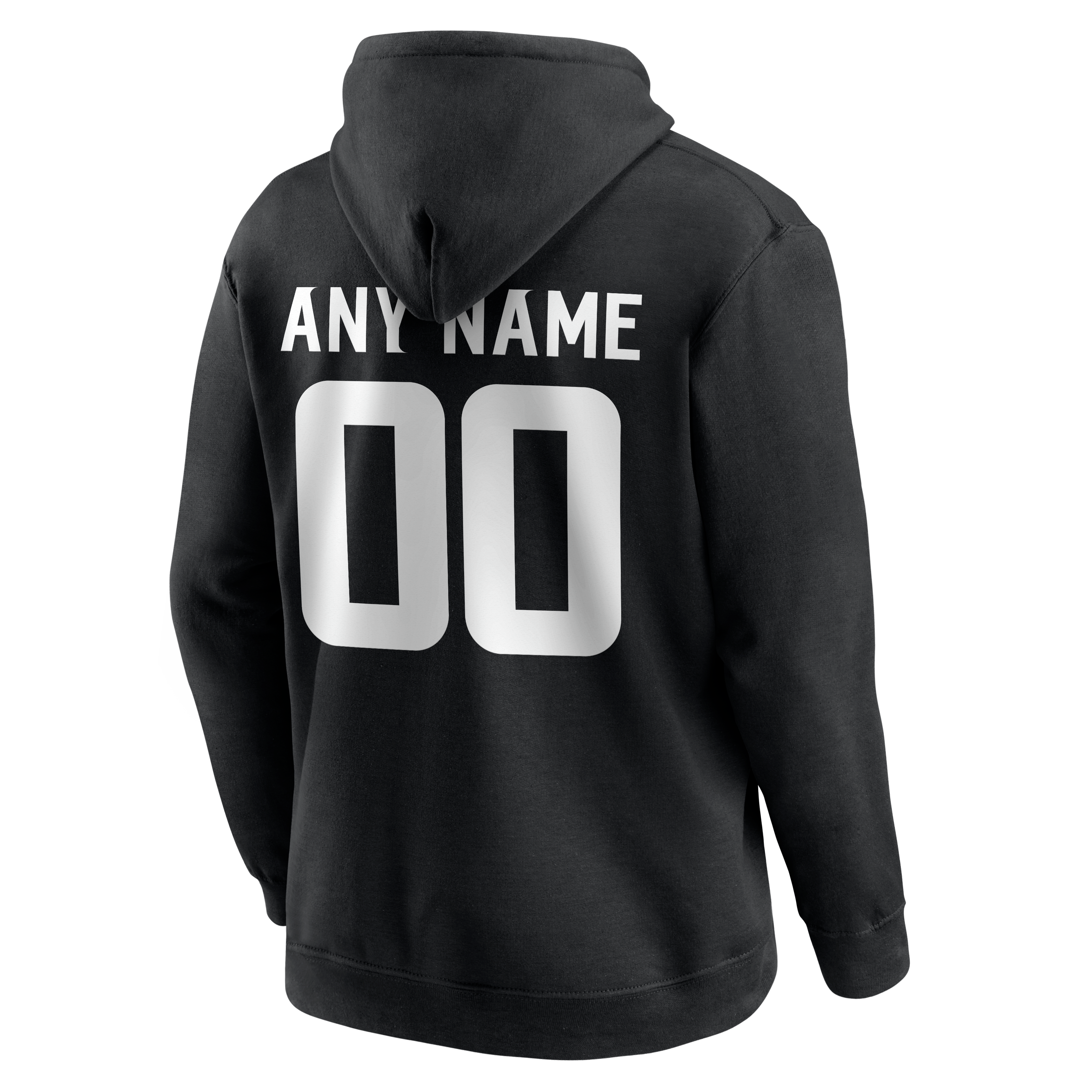 Sweat à capuche noir authentique pour homme des Vikings du Minnesota, personnalisé avec nom et numéro.