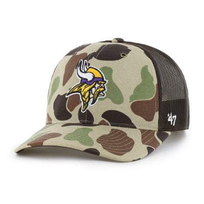 Minnesota Vikings Carhartt x '47 Adjustable Trucker Hat - Duck Camo