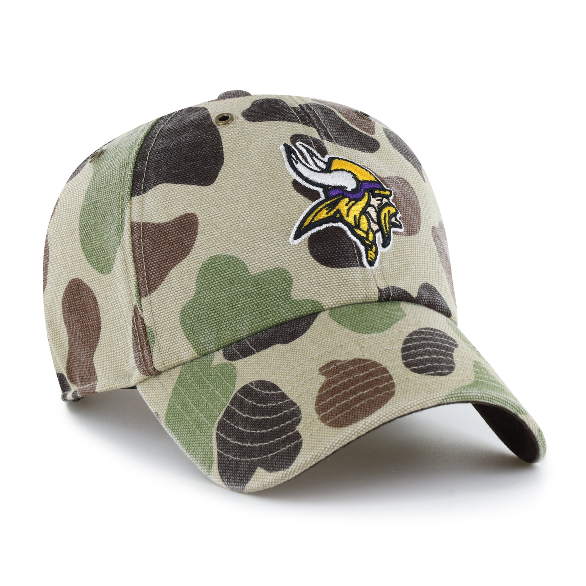 Casquette ajustable Carhartt x '47 Duck Camo Minnesota Vikings Clean Up pour homme
