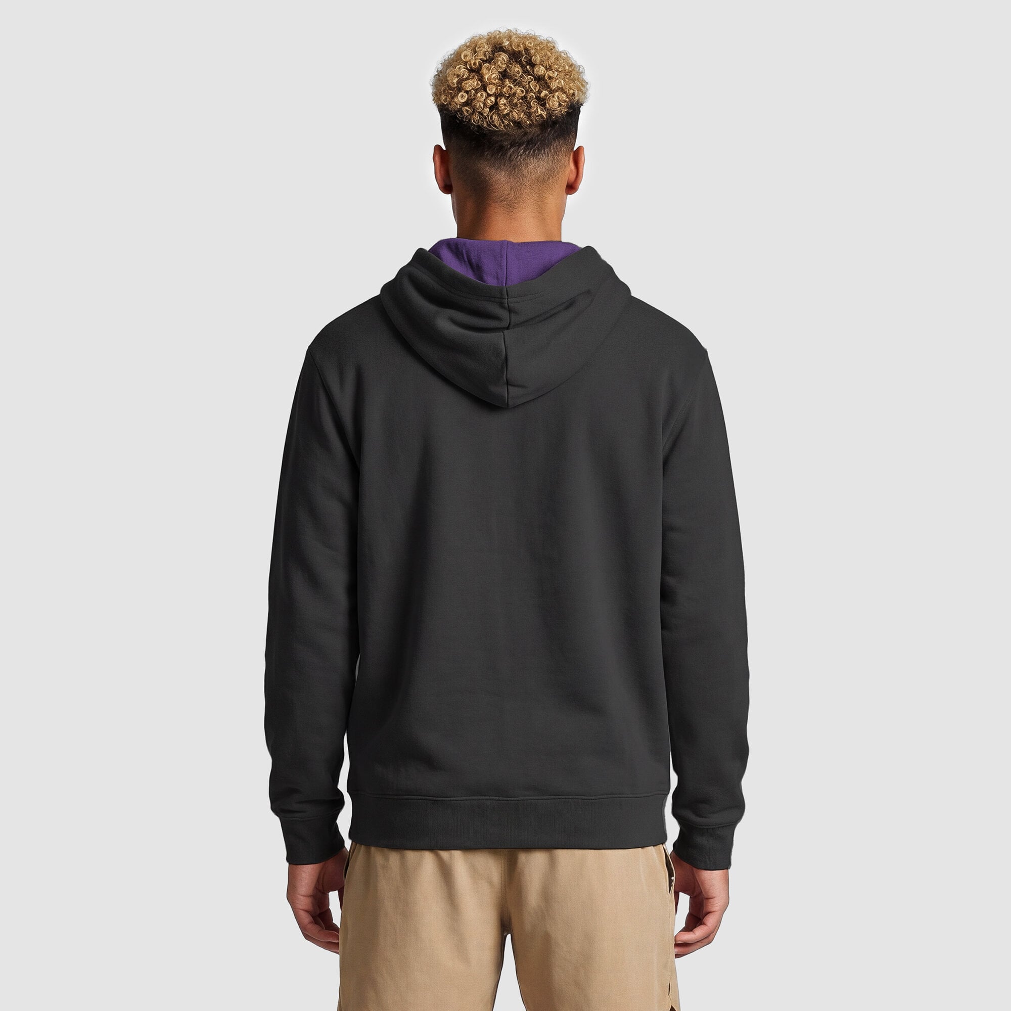 Sweat à capuche zippé Champion noir/violet Minnesota Vikings pour homme