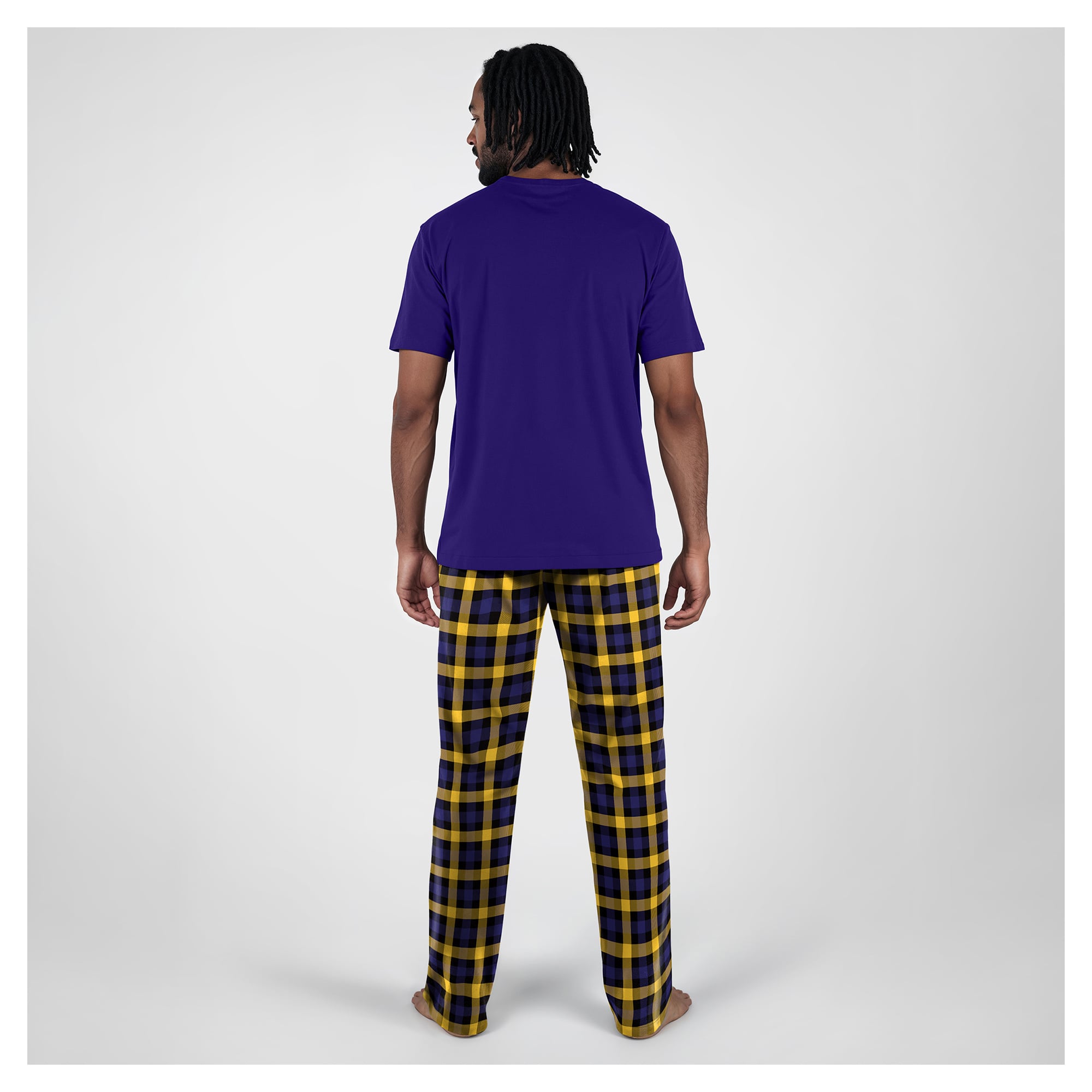 Men's Concepts Sport  Purple Minnesota Vikings Big & Tall Highland Sleep Set