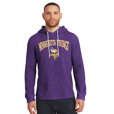 Minnesota Vikings Darius Rucker Collection by Fanatics Waffle Knit Hooded Tri-Blend Long Sleeve T-Shirt - Purple