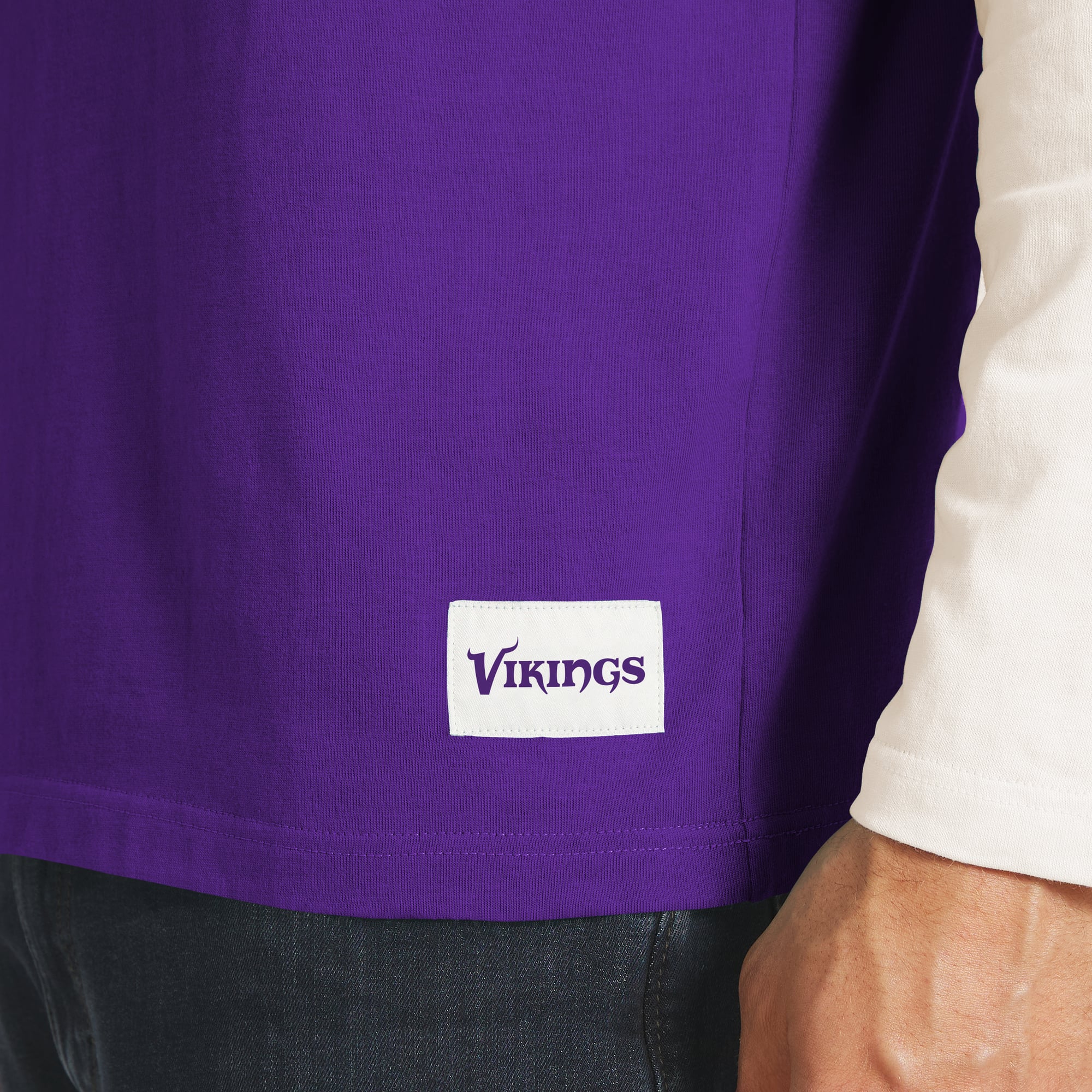 Men's Darius Rucker Collection by Fanatics Purple/White Minnesota Vikings Henley Long Sleeve T-Shirt