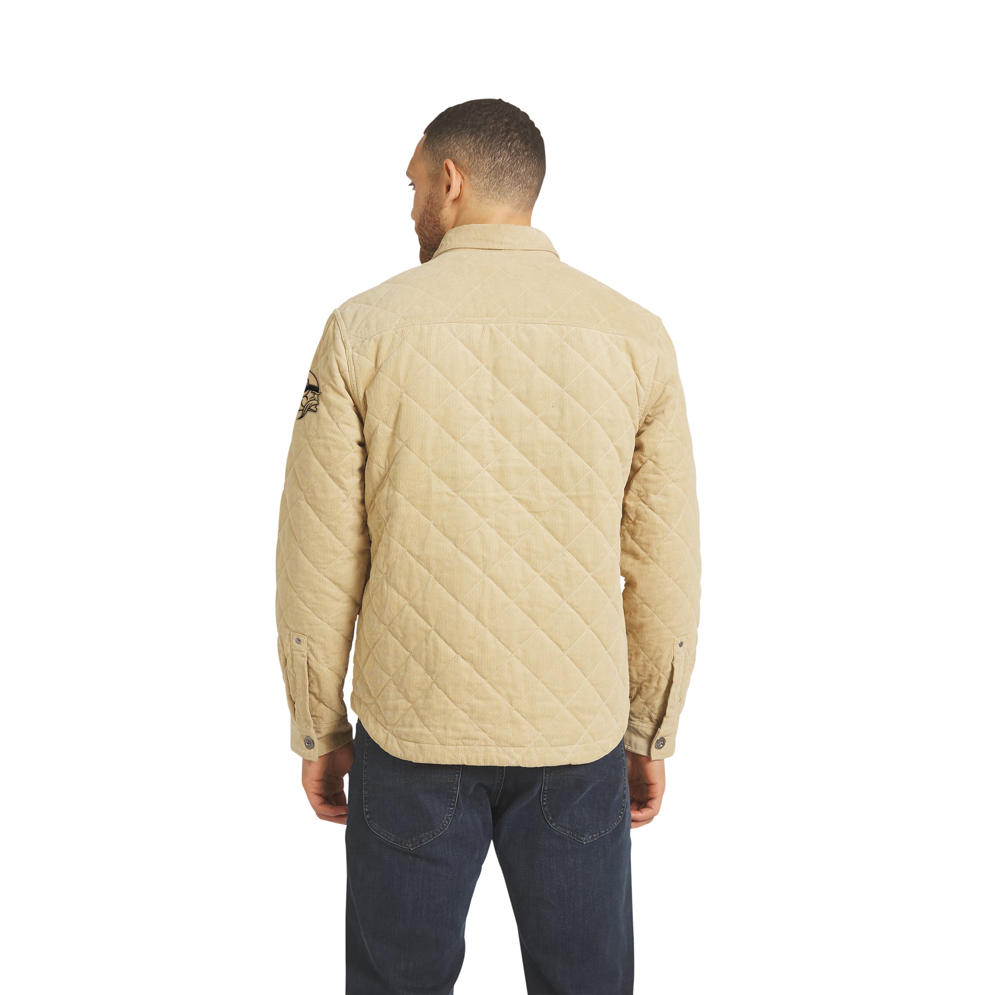 Men's Darius Rucker Collection by Fanatics Tan Minnesota Vikings Button-Up Thin-Wale Corduroy Shacket