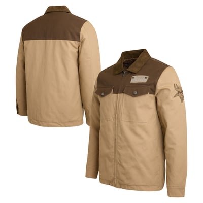 Minnesota Vikings Darius Rucker Collection by Fanatics Full-Zip Canvas Jacket - Tan/Brown