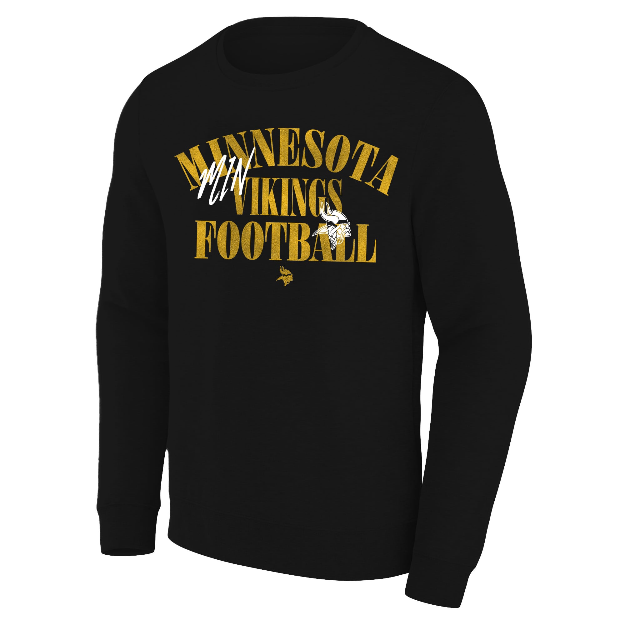Men's Fanatics Black Minnesota Vikings Big & Tall Relaxed Halftime Lead Washed Sweatshirt