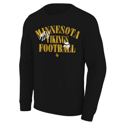 Minnesota Vikings Fanatics Big & Tall Relaxed Halftime Lead Washed Sweatshirt - Black