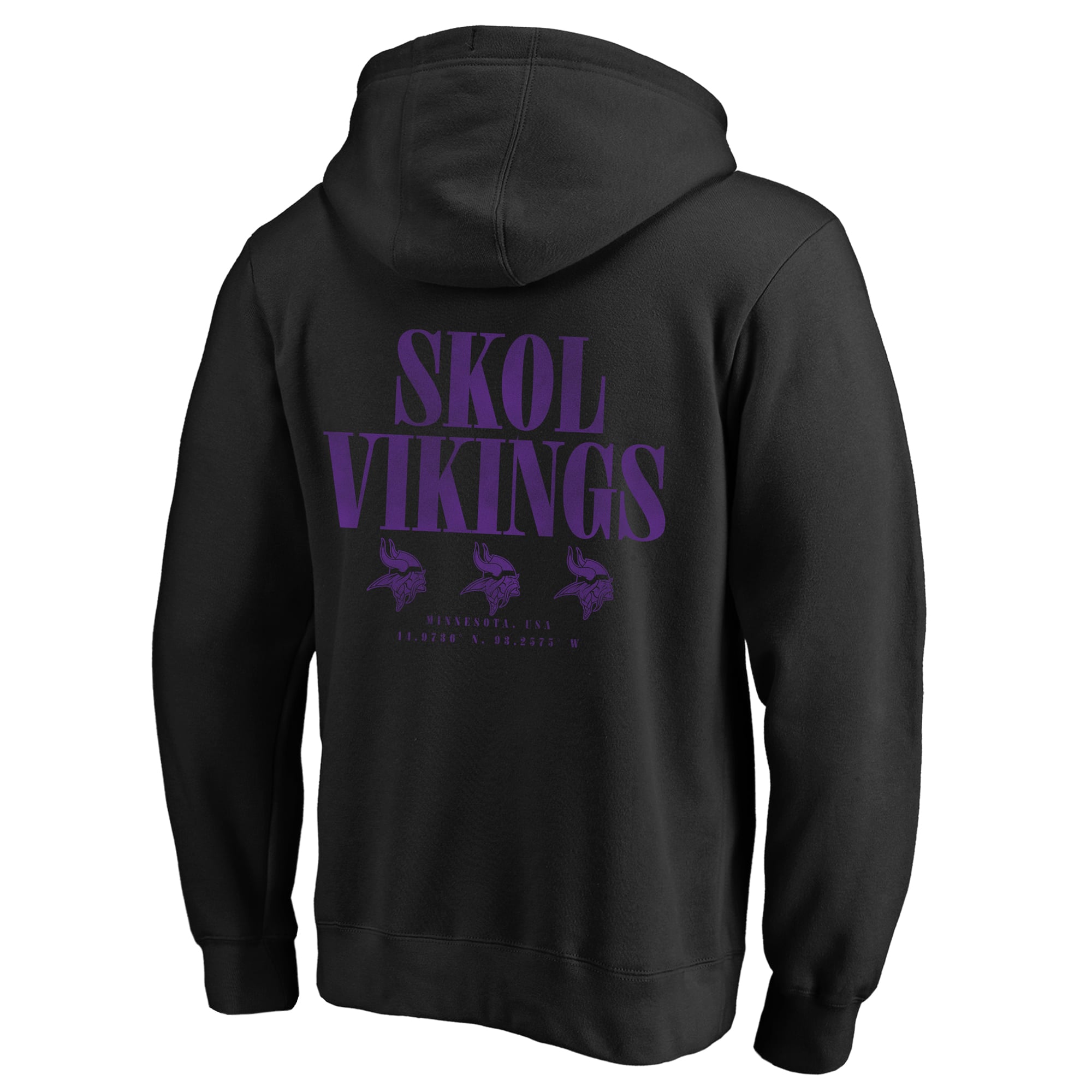 Men's Fanatics Black Minnesota Vikings Big & Tall Relaxed Intense Rivalry Hoodie