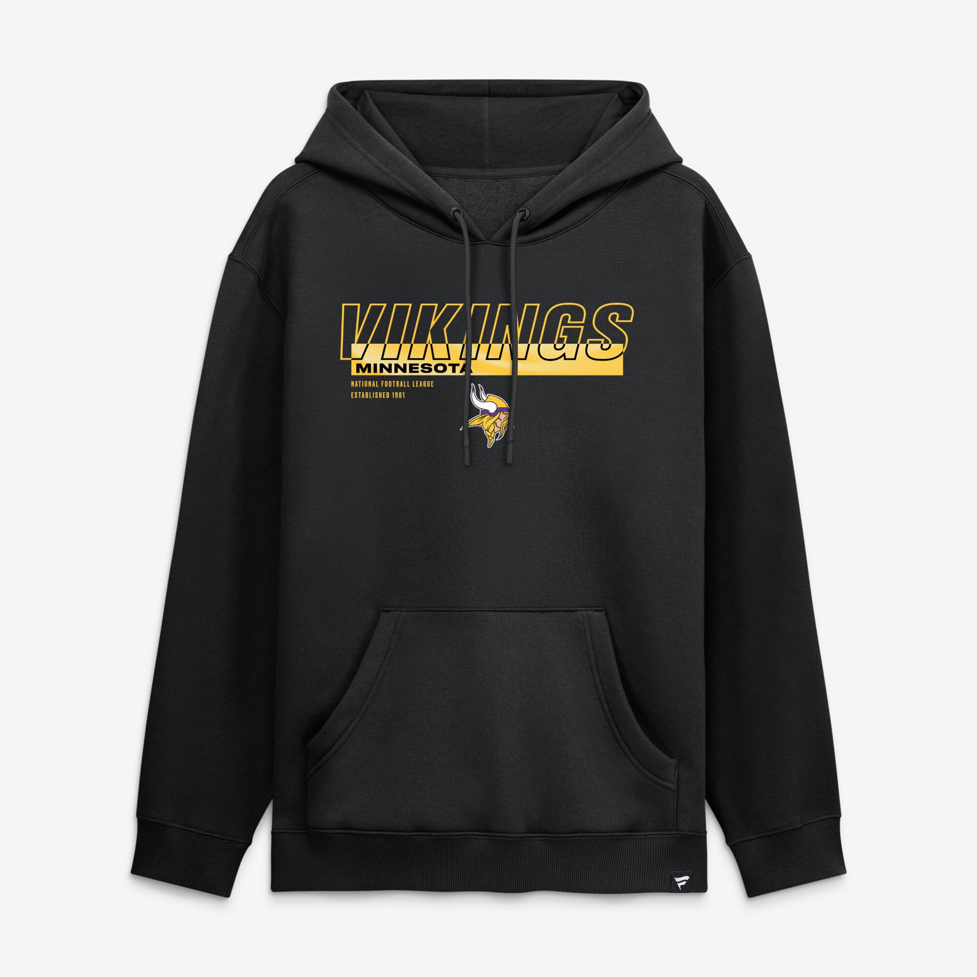 Sweat à capuche Fanatics noir Minnesota Vikings Draw Play Legacy pour homme
