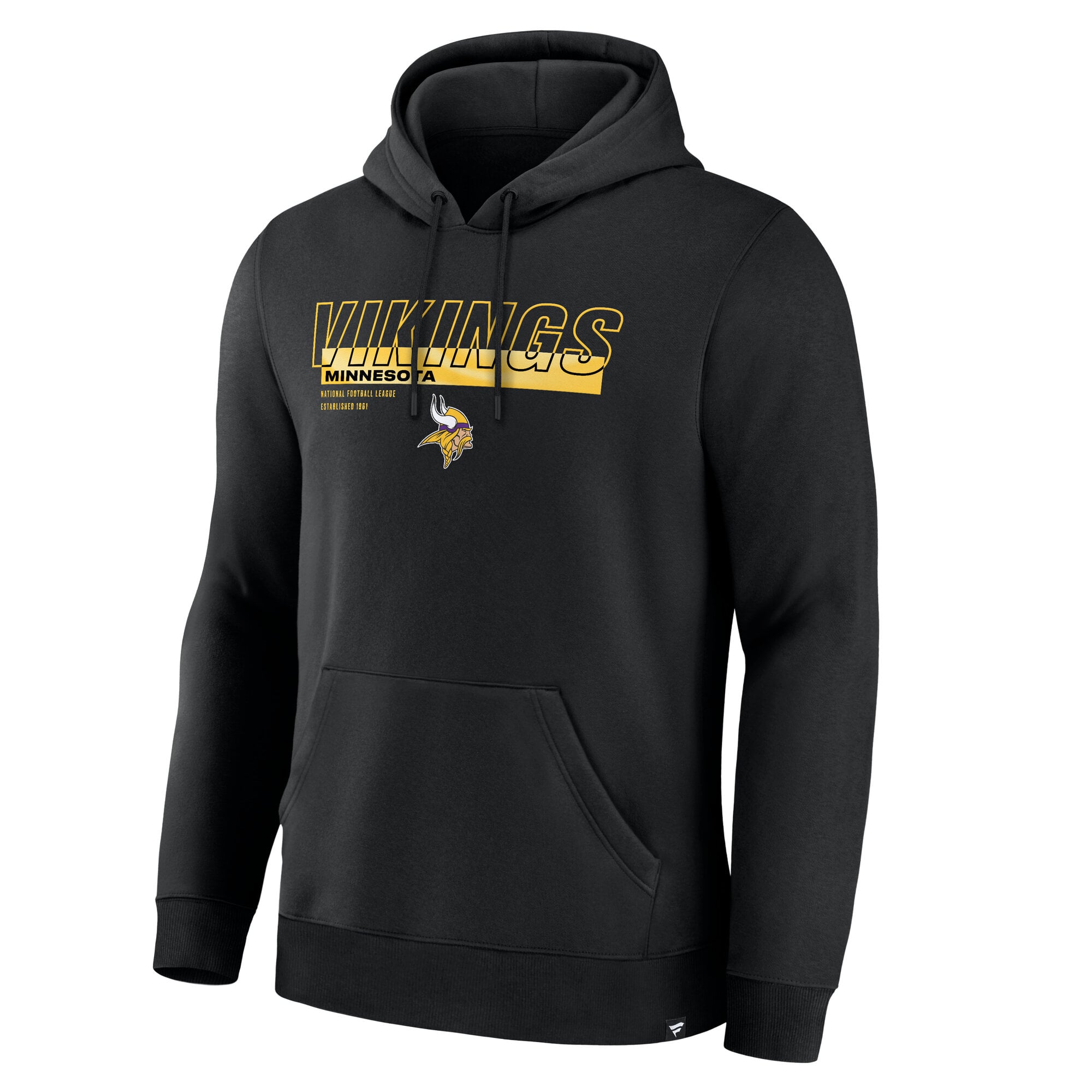 Sweat à capuche Fanatics noir Minnesota Vikings Draw Play Legacy pour homme