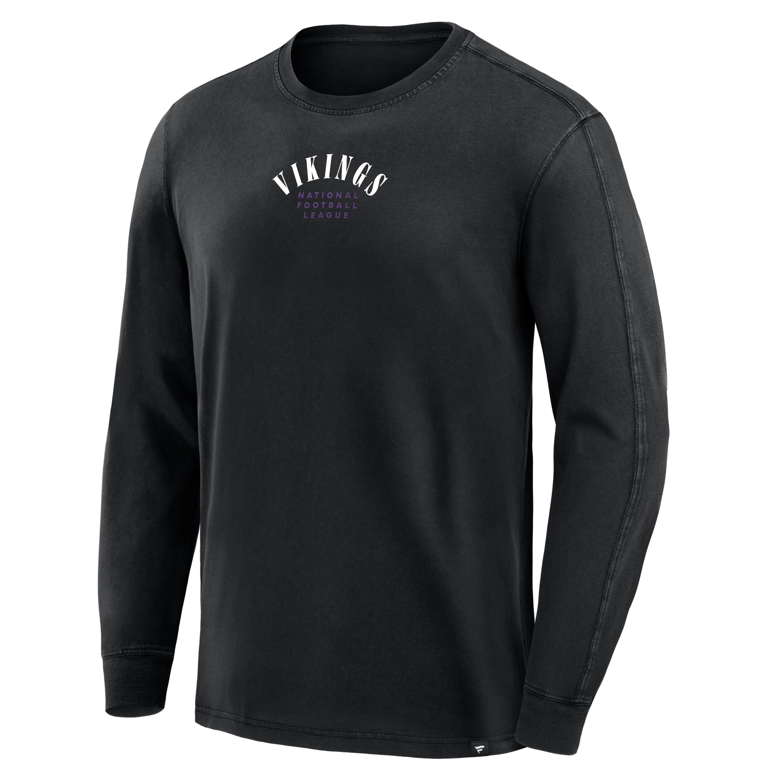 T-shirt à manches longues Fanatics Black Minnesota Vikings Relaxed Fullback Drive pour homme