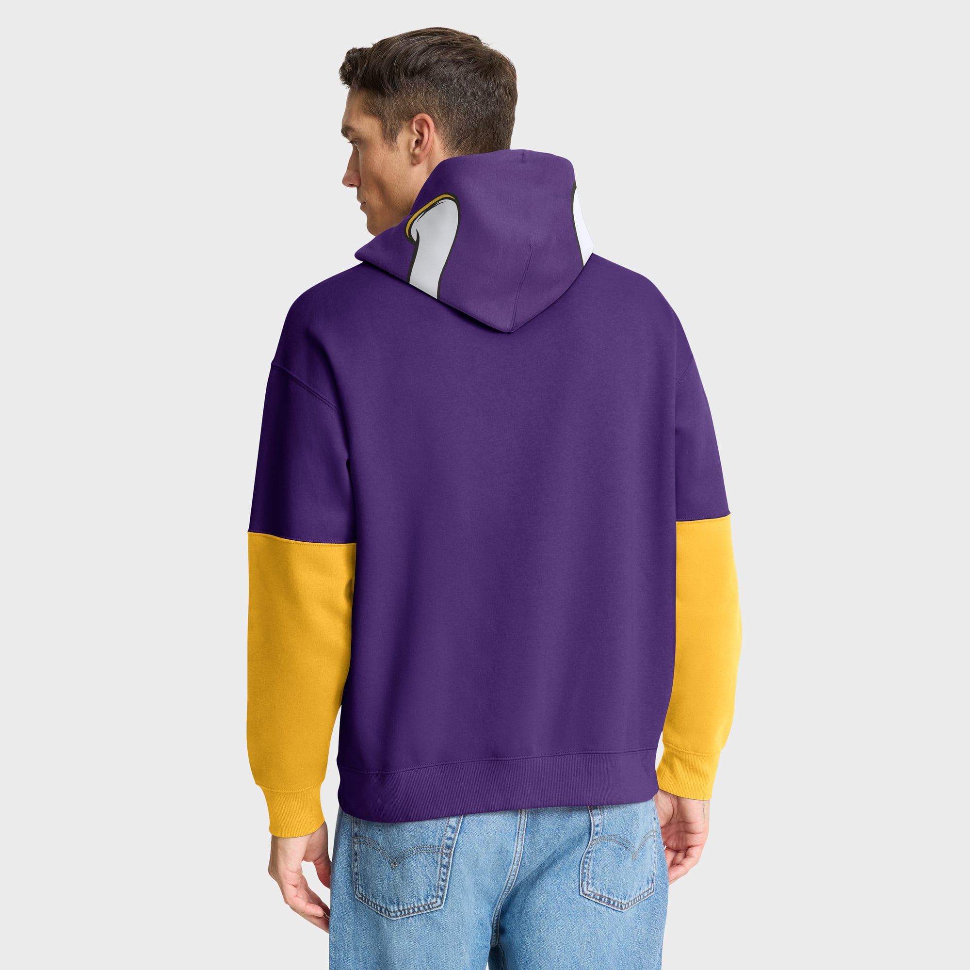 Men's Fanatics Purple Minnesota Vikings Helmet Pullover Hoodie