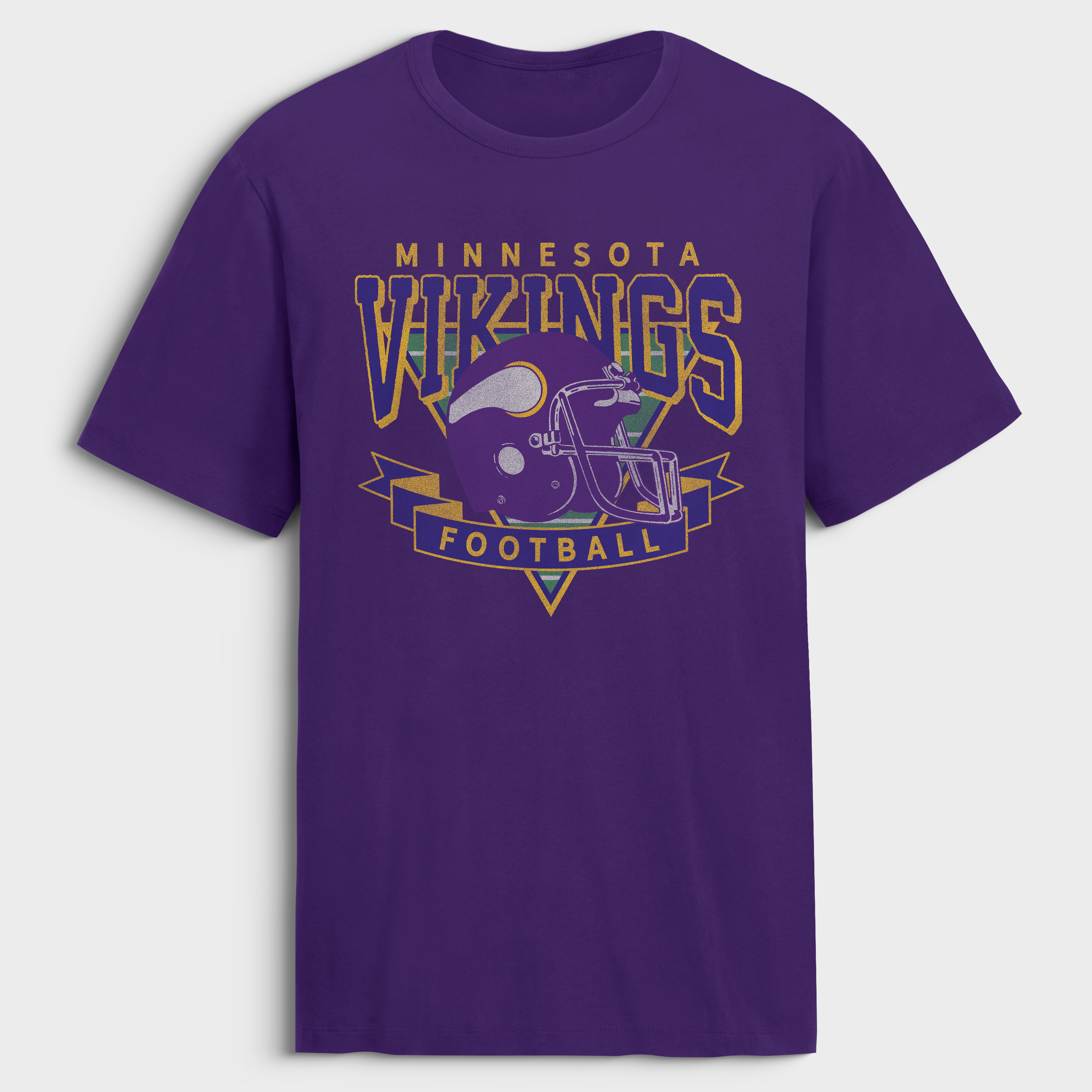 Men's Fanatics Purple Minnesota Vikings Old Fashion Rushing Legacy Cotton T-Shirt