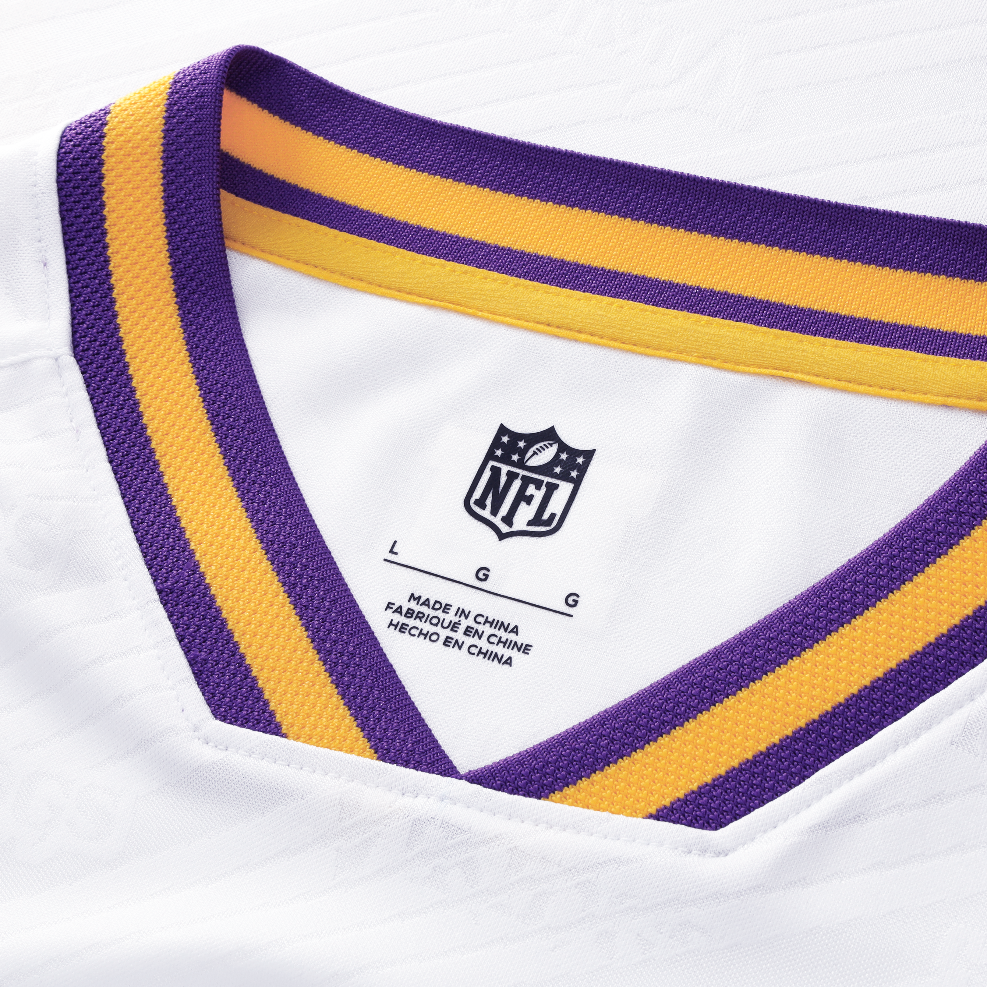 Men's Fanatics White Minnesota Vikings Football x V-Neck Fan Top