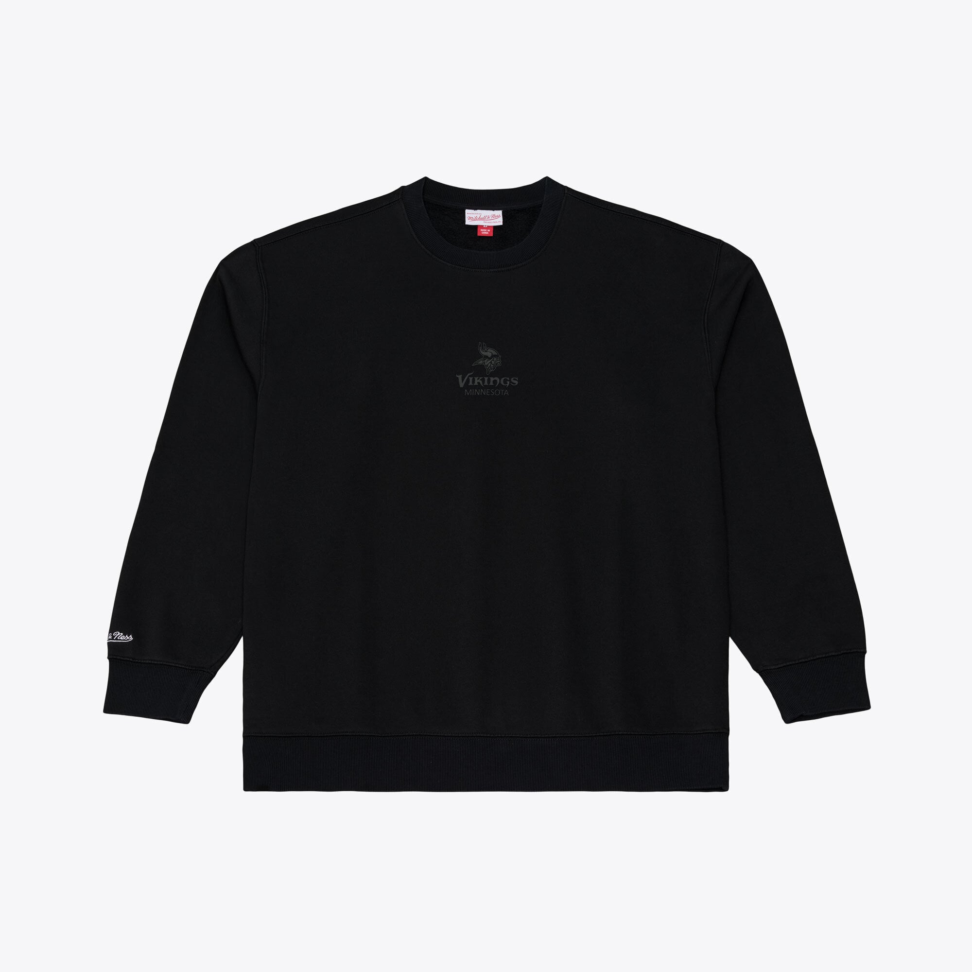Men's Mitchell & Ness Minnesota Vikings Core Essentials Micro Logo Fleece Sweatshirt