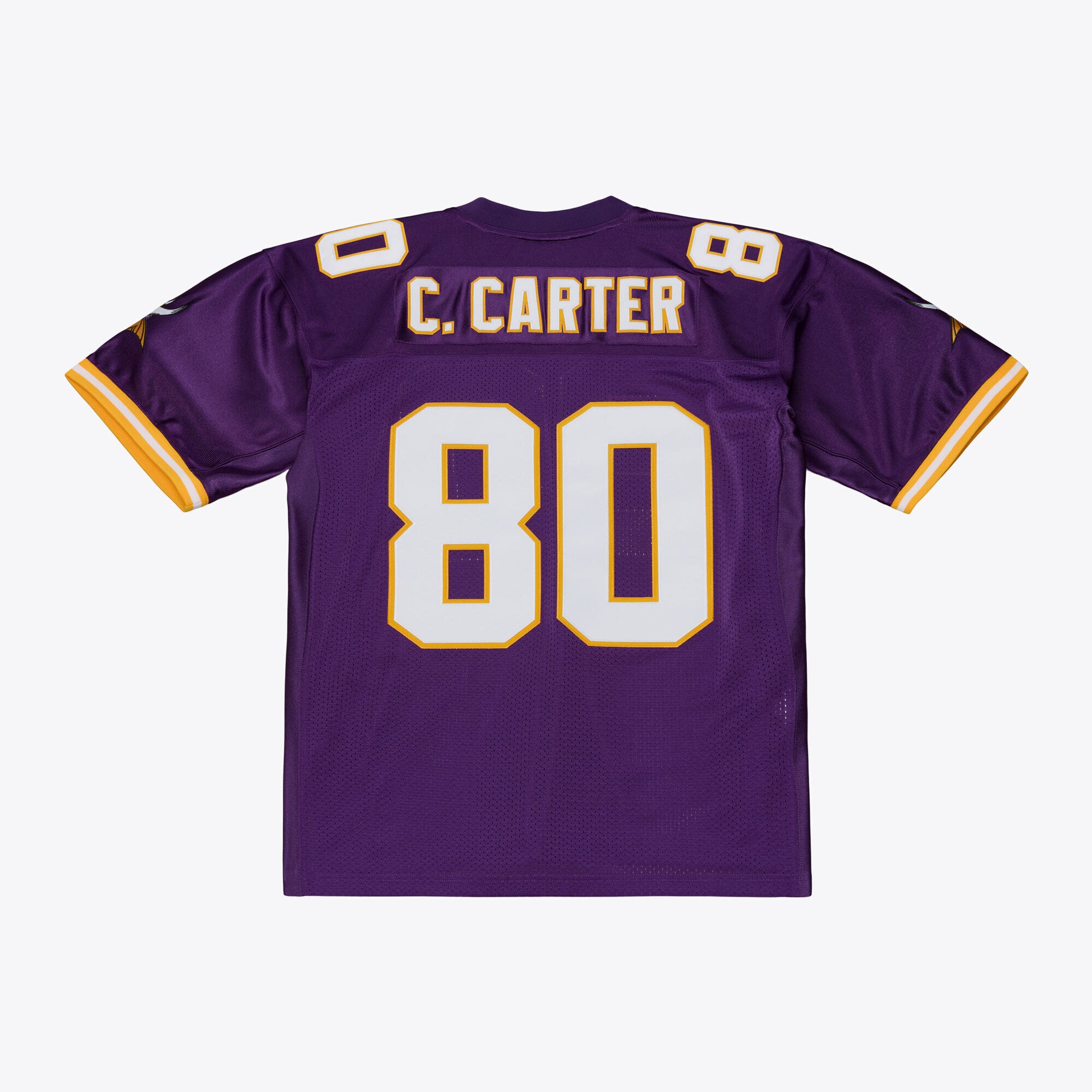 Men's Mitchell & Ness Cris Carter Purple Minnesota Vikings 2001 Authentic Throwback Jersey