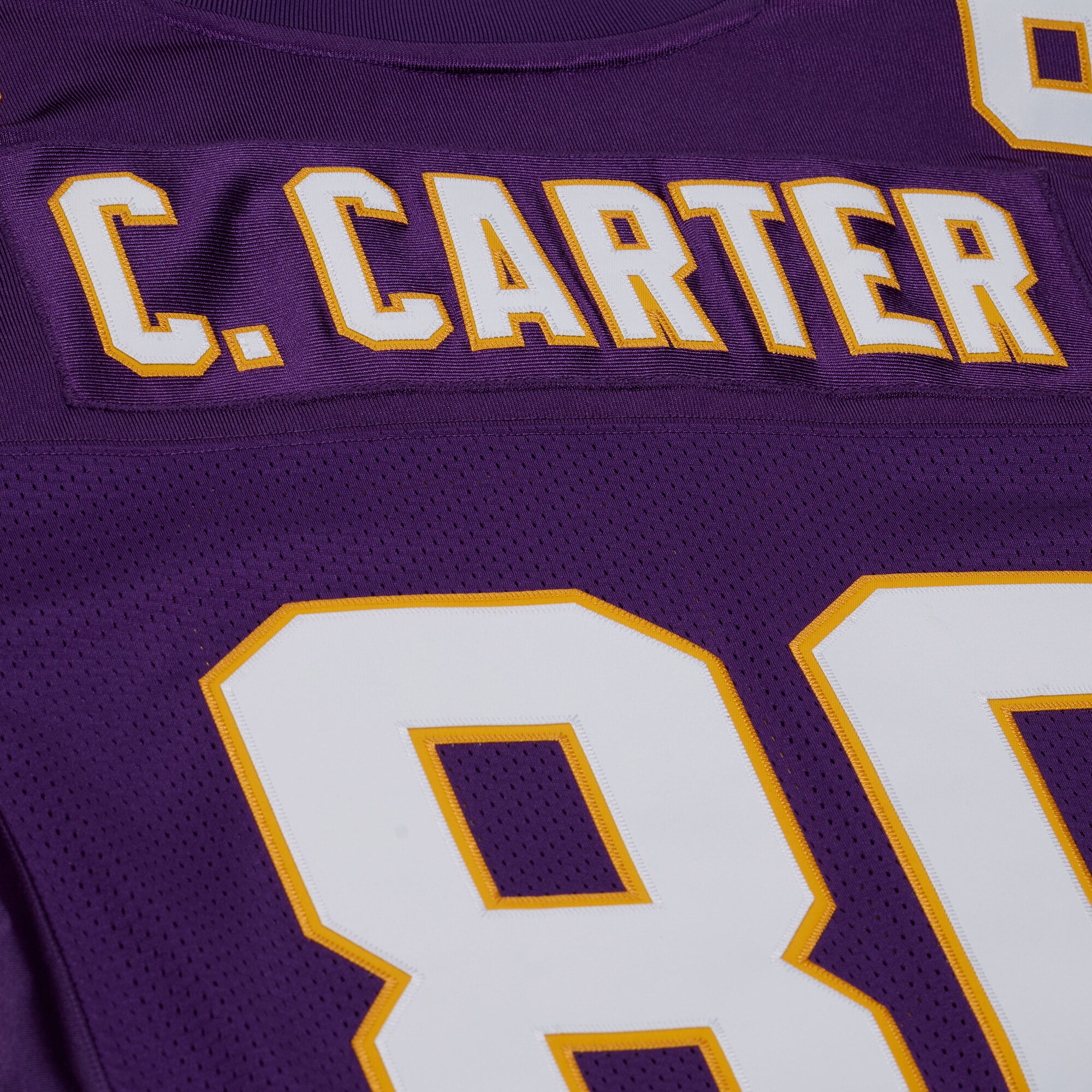 Men's Mitchell & Ness Cris Carter Purple Minnesota Vikings 2001 Authentic Throwback Jersey