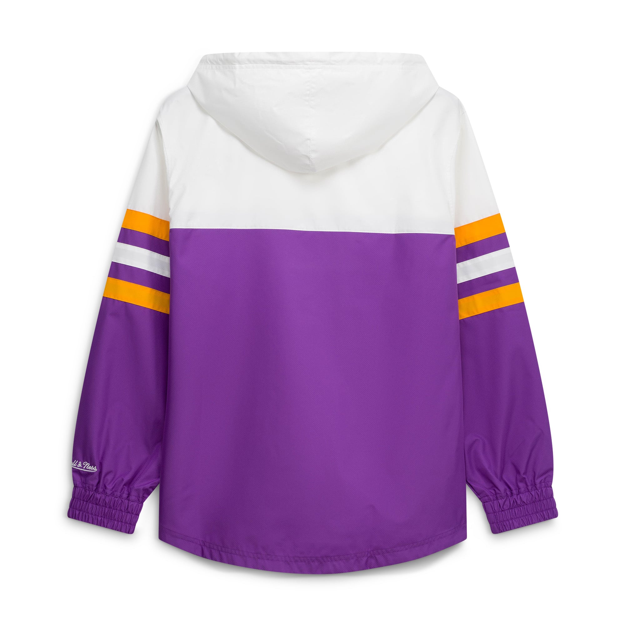 Men's Mitchell & Ness Purple Minnesota Vikings Head Coach Anorak Quarter-Zip Windbreaker Jacket