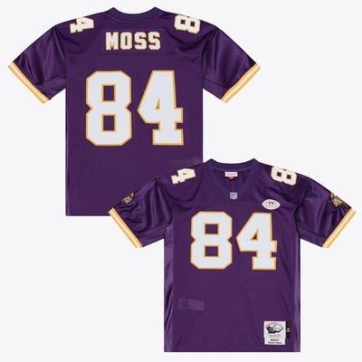 Randy Moss Minnesota Vikings Mitchell & Ness 2001 Authentic Throwback Jersey - Purple