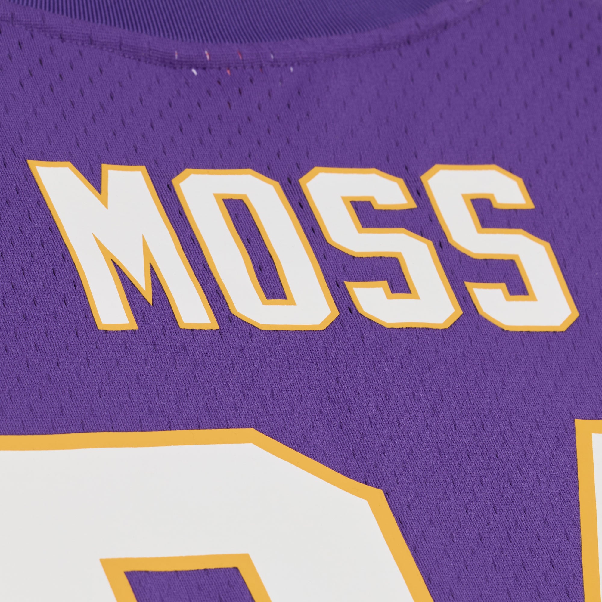Men's Mitchell & Ness Randy Moss Purple Minnesota Vikings Retired Player Name Number Mesh Top