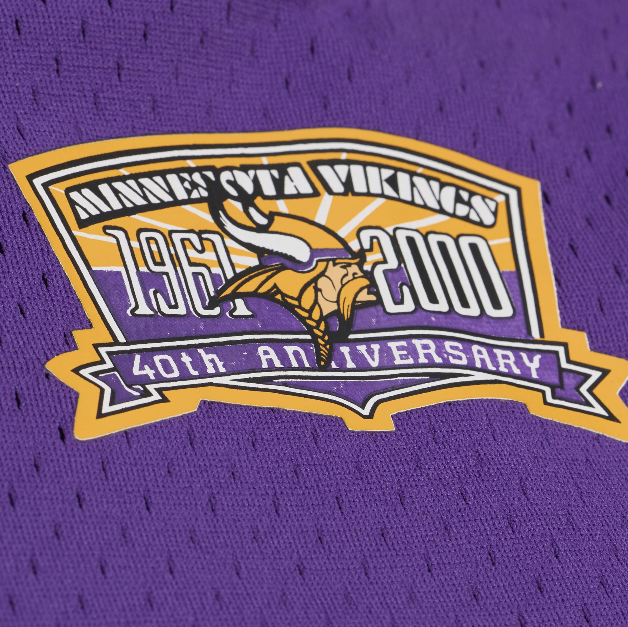 Men's Mitchell & Ness Randy Moss Purple Minnesota Vikings Retired Player Name Number Mesh Top