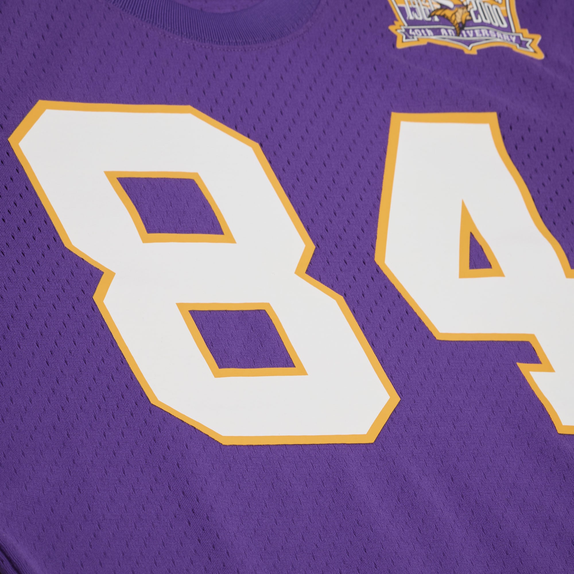 Men's Mitchell & Ness Randy Moss Purple Minnesota Vikings Retired Player Name Number Mesh Top