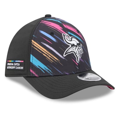 Minnesota Vikings New Era 2026 NFL Crucial Catch 39THIRTY M-Crown Stretch Hat - Black
