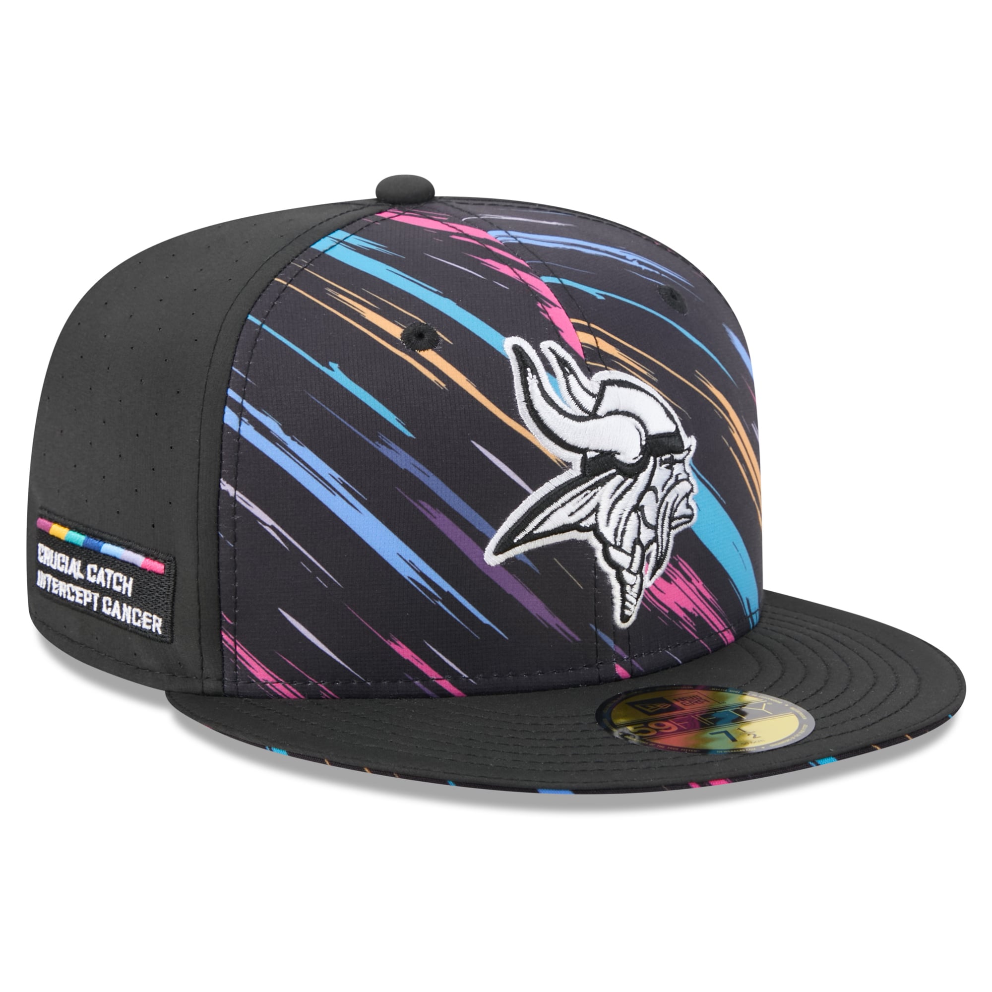 Men's New Era Black Minnesota Vikings 2026 NFL Crucial Catch 59FIFTY Fitted Hat