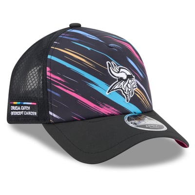 Minnesota Vikings New Era 2026 NFL Crucial Catch 9FORTY Apex Adjustable Hat - Black