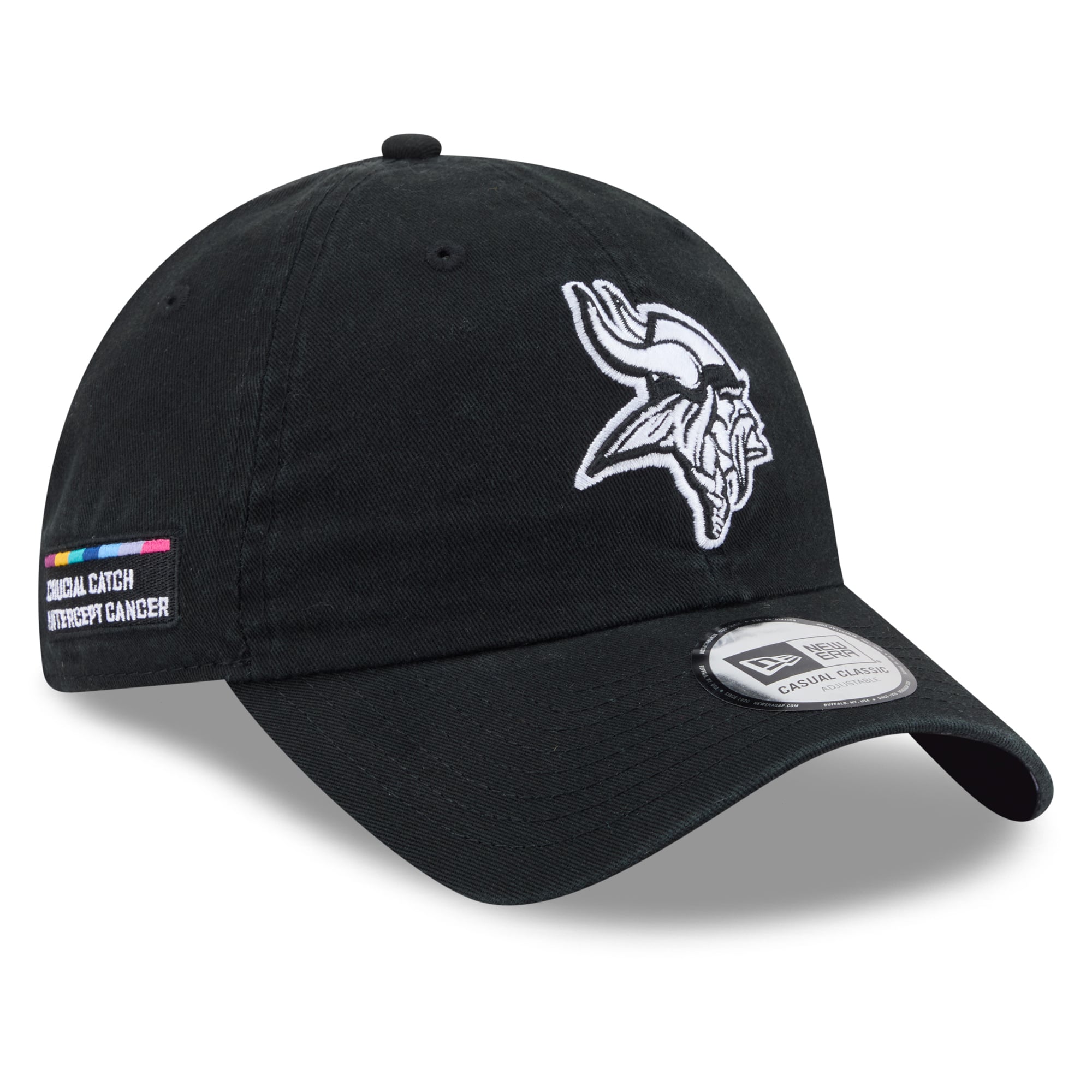 Men's New Era Black Minnesota Vikings 2026 NFL Crucial Catch Casual Classic Adjustable Hat