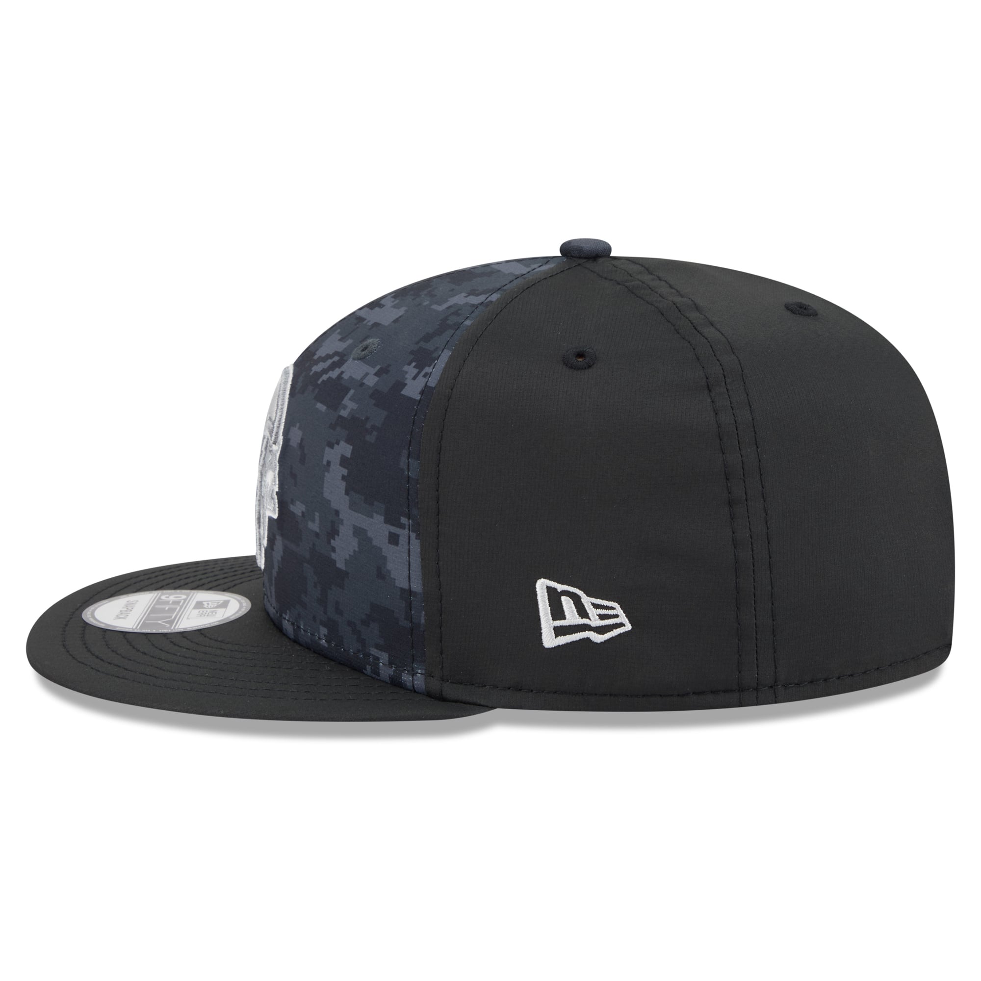 Casquette snapback New Era noire Minnesota Vikings 2026 Salute To Service 9FIFTY pour homme