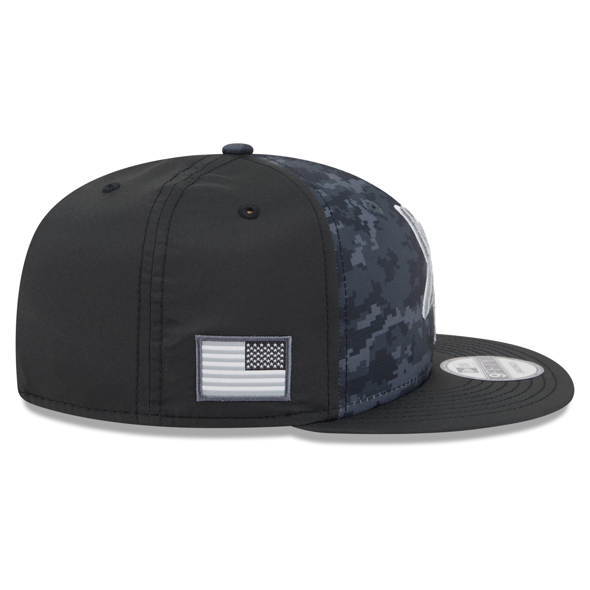 Casquette snapback New Era noire Minnesota Vikings 2026 Salute To Service 9FIFTY pour homme
