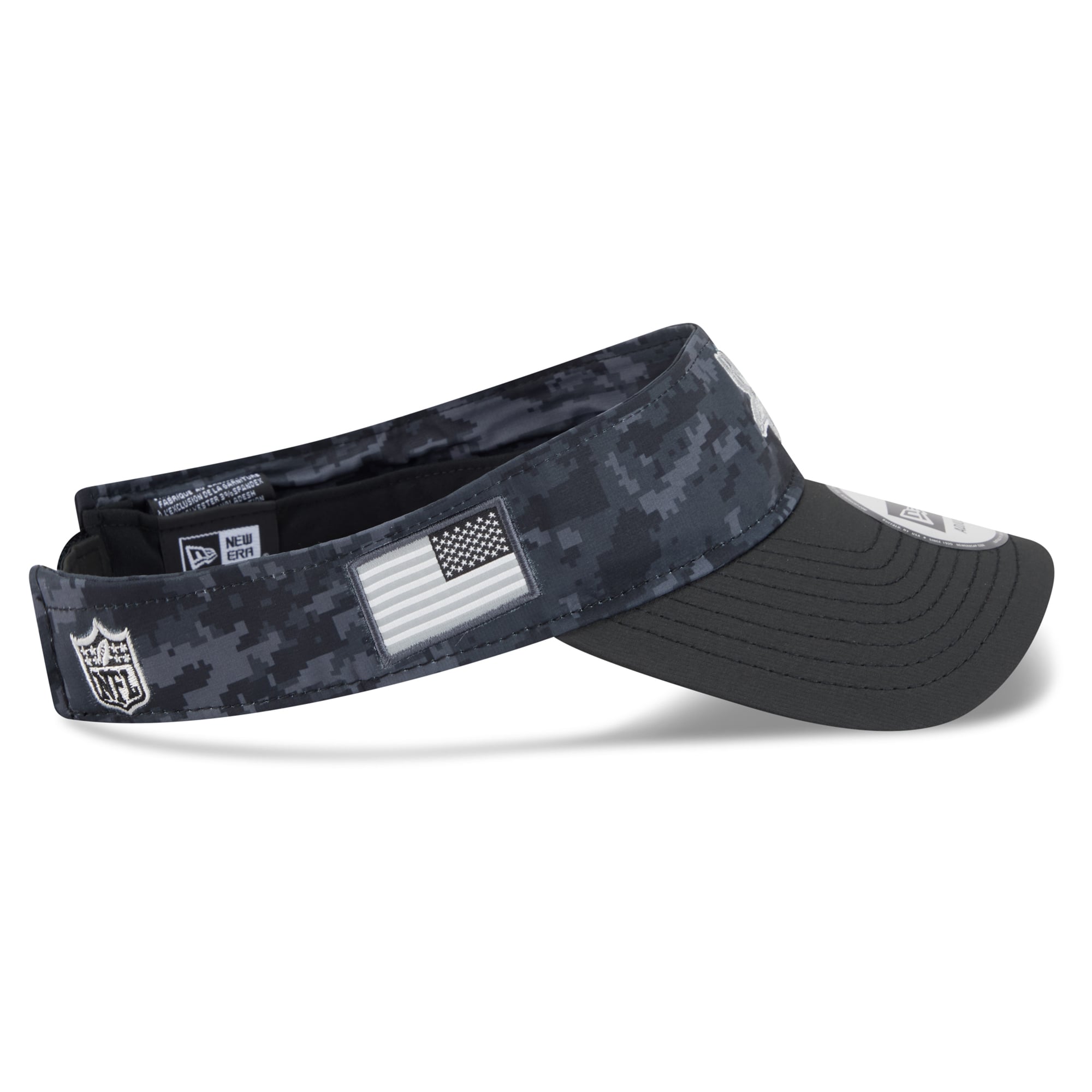 Casquette New Era noire pour homme Minnesota Vikings 2026 Salute To Service, visière ajustable