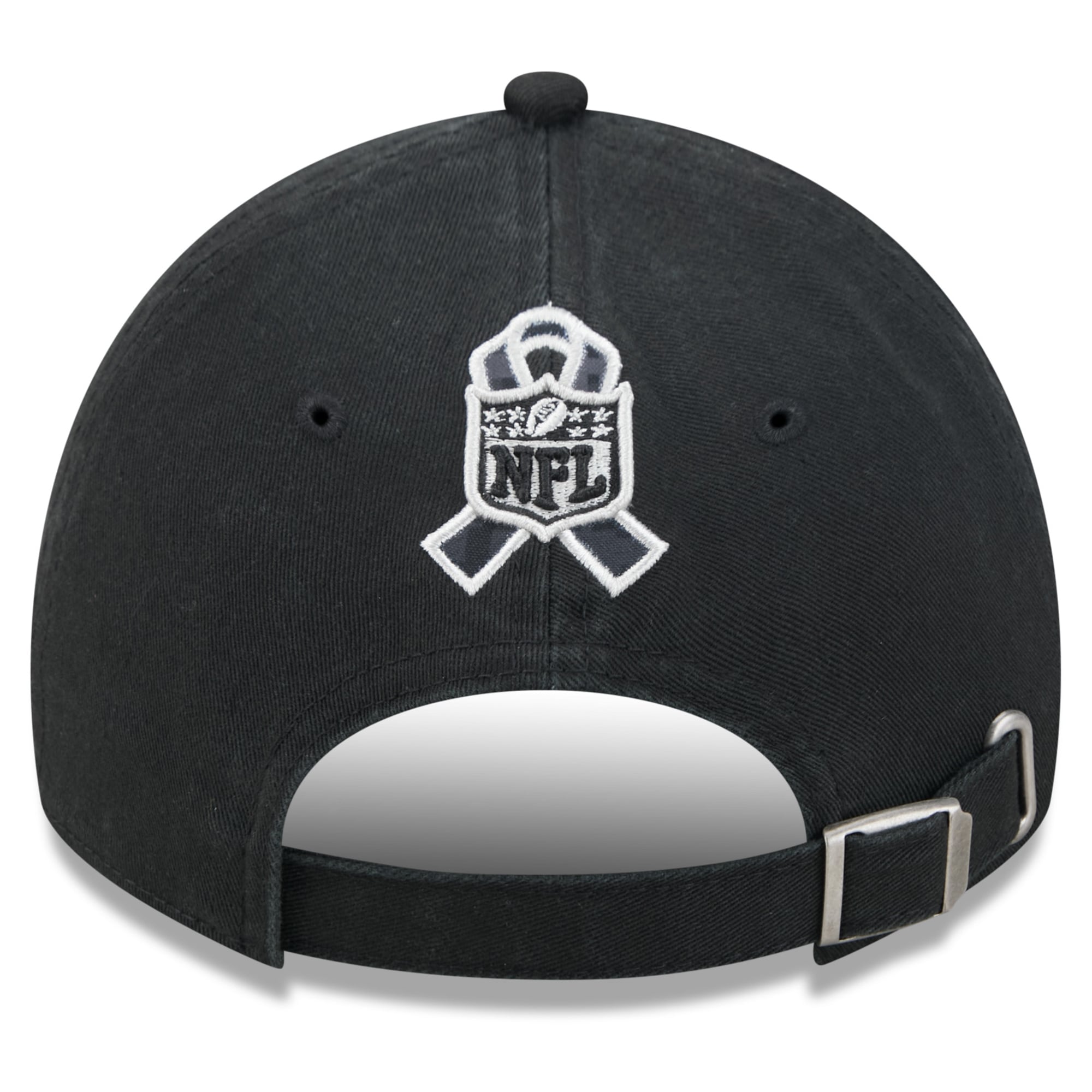 Casquette New Era noire pour homme Minnesota Vikings 2026 Salute To Service, style classique décontracté et ajustable