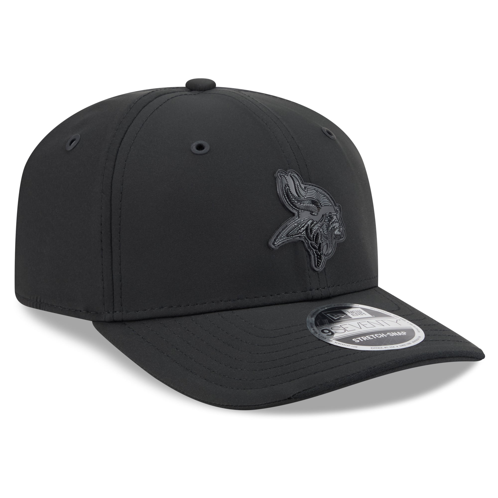 Men's New Era Black Minnesota Vikings 2026 Sideline 9SEVENTY Adjustable Hat