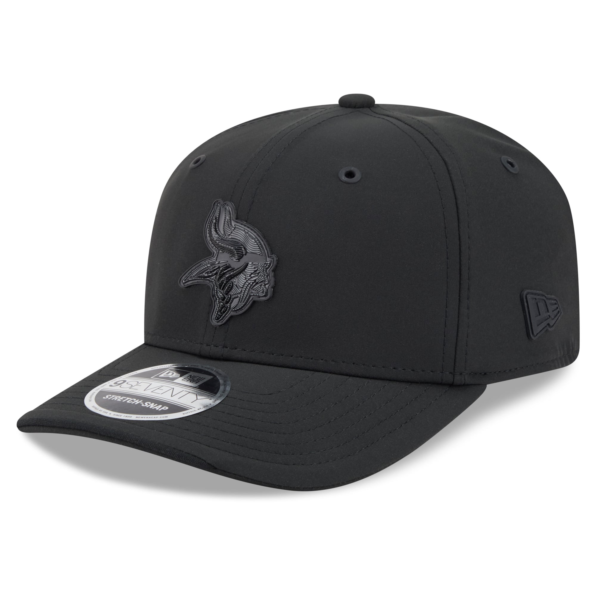 Men's New Era Black Minnesota Vikings 2026 Sideline 9SEVENTY Adjustable Hat
