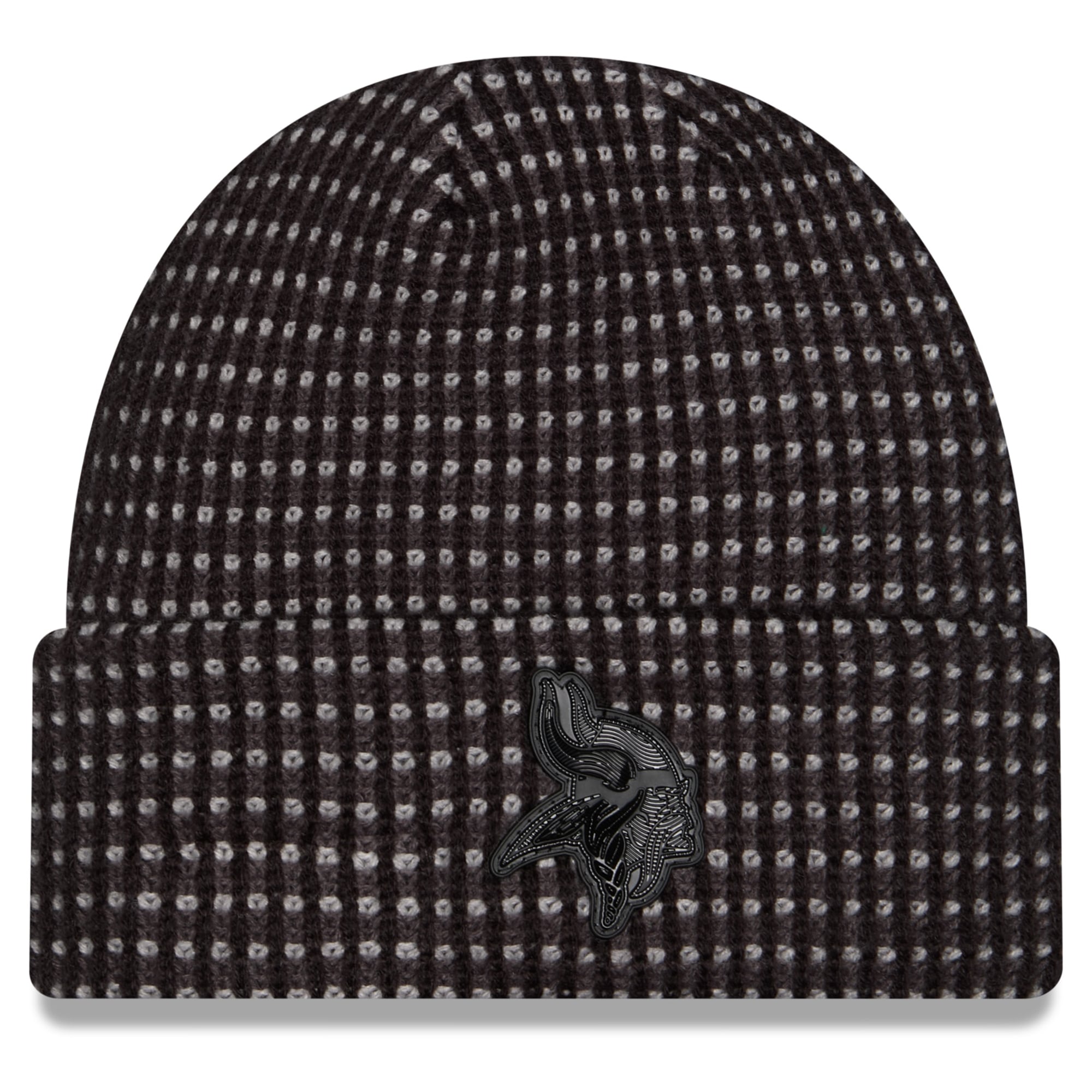Bonnet à revers New Era noir Minnesota Vikings 2026 pour homme
