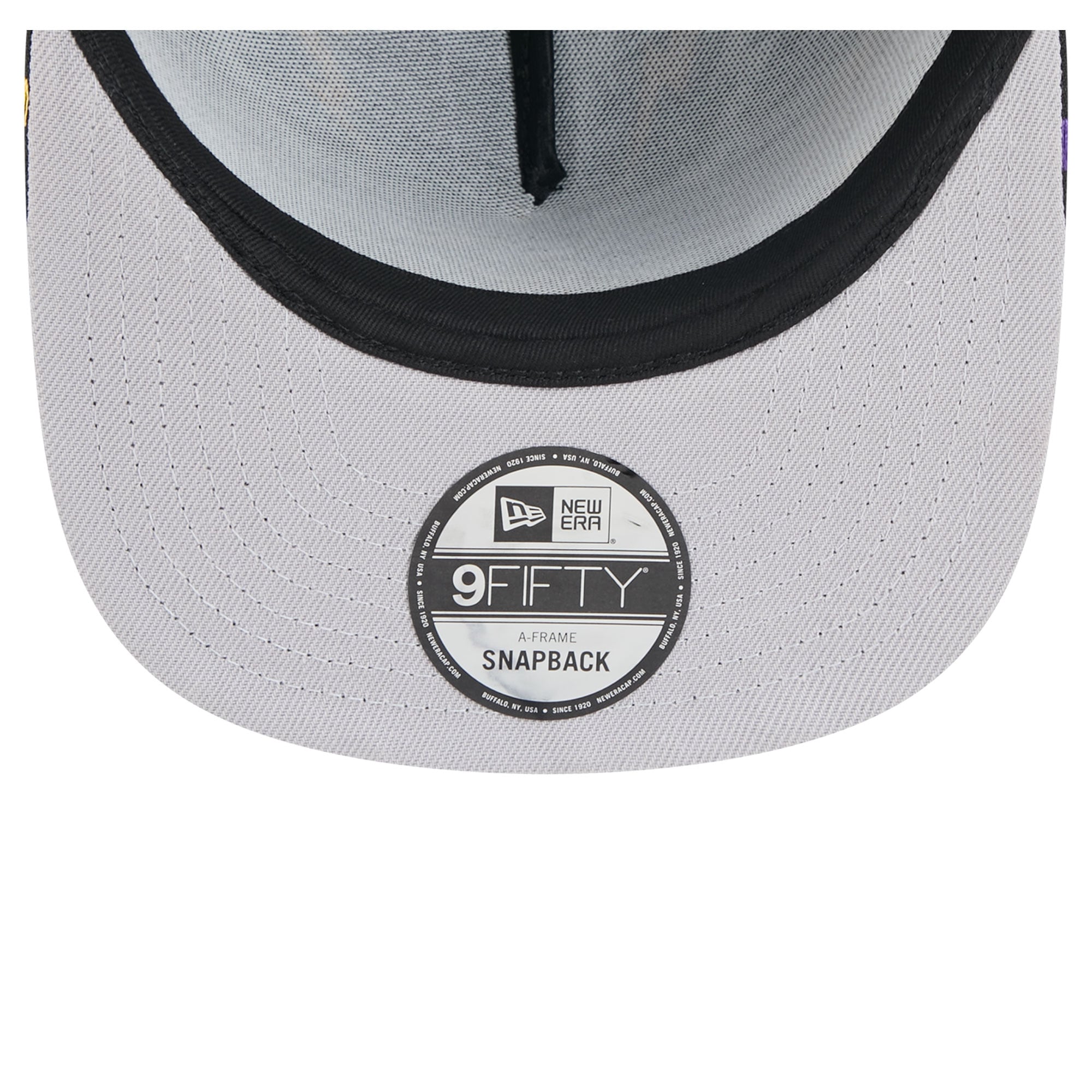 Men's New Era Black Minnesota Vikings Bolt A-Frame 9FIFTY Snapback Hat