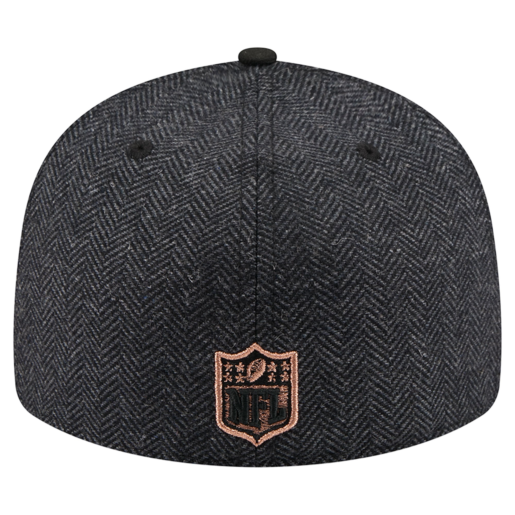 Casquette ajustée New Era 59FIFTY pour homme, noire, Minnesota Vikings, en fausse laine.