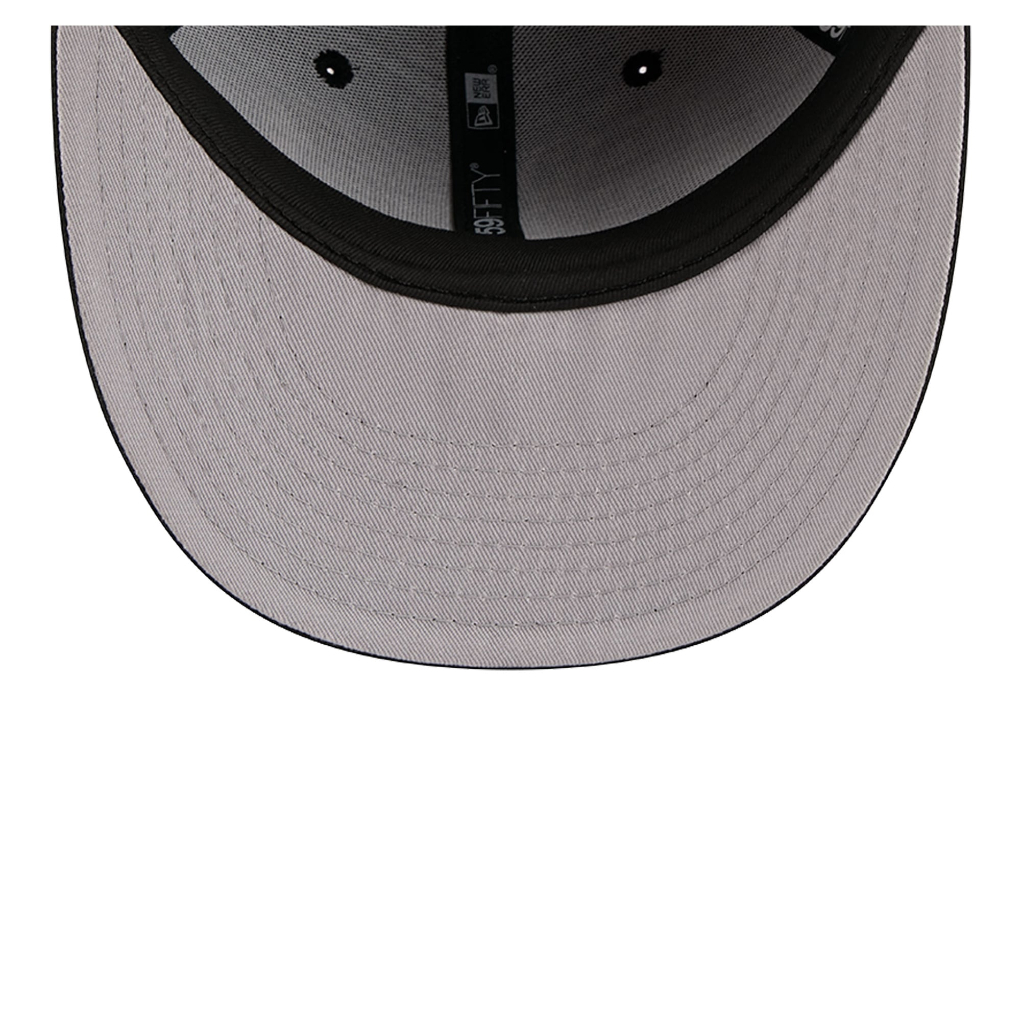 Casquette ajustée New Era 59FIFTY pour homme, noire, Minnesota Vikings, en fausse laine.