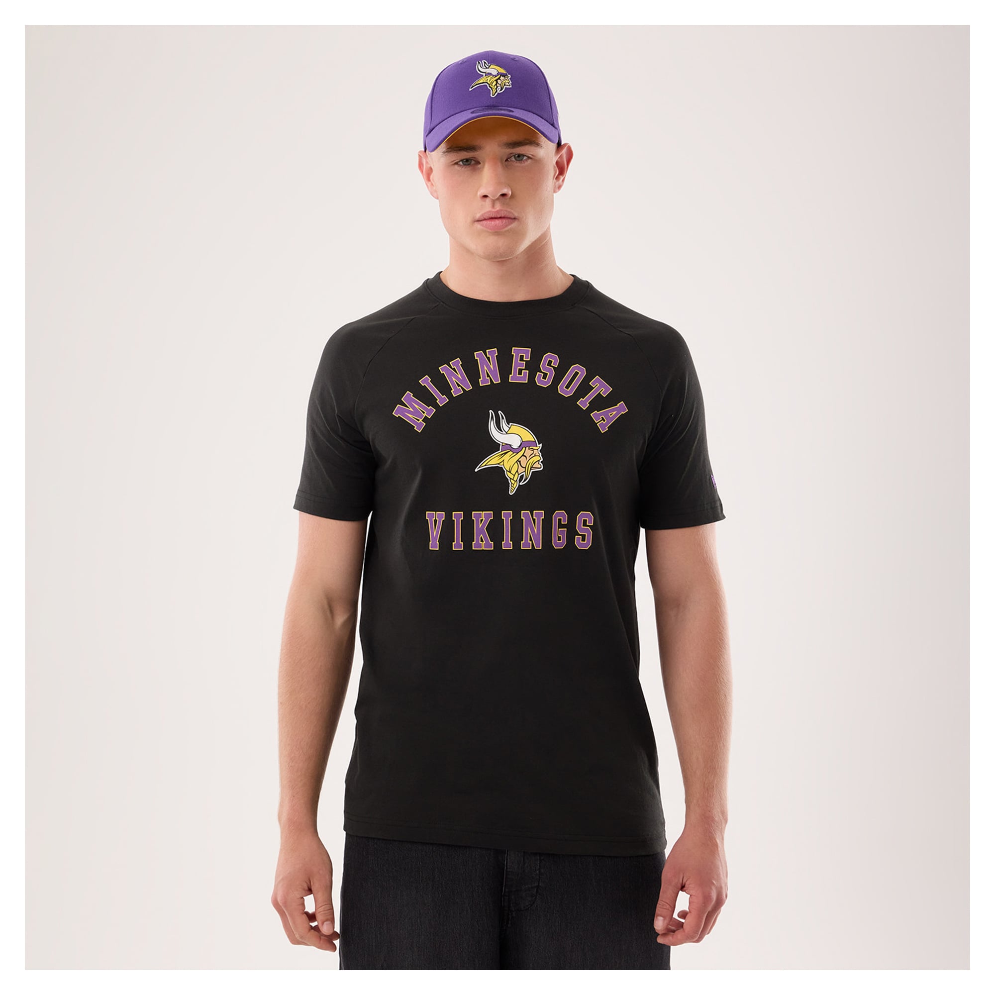 Men's New Era Black Minnesota Vikings Functional Fandom T-Shirt