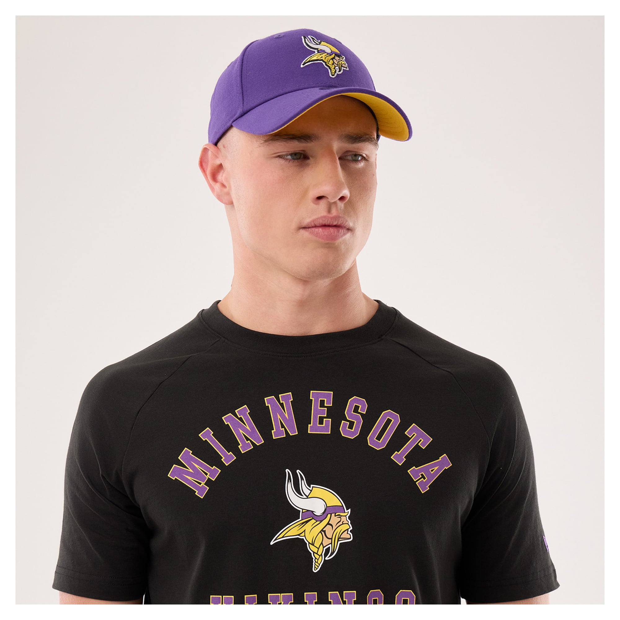 Men's New Era Black Minnesota Vikings Functional Fandom T-Shirt