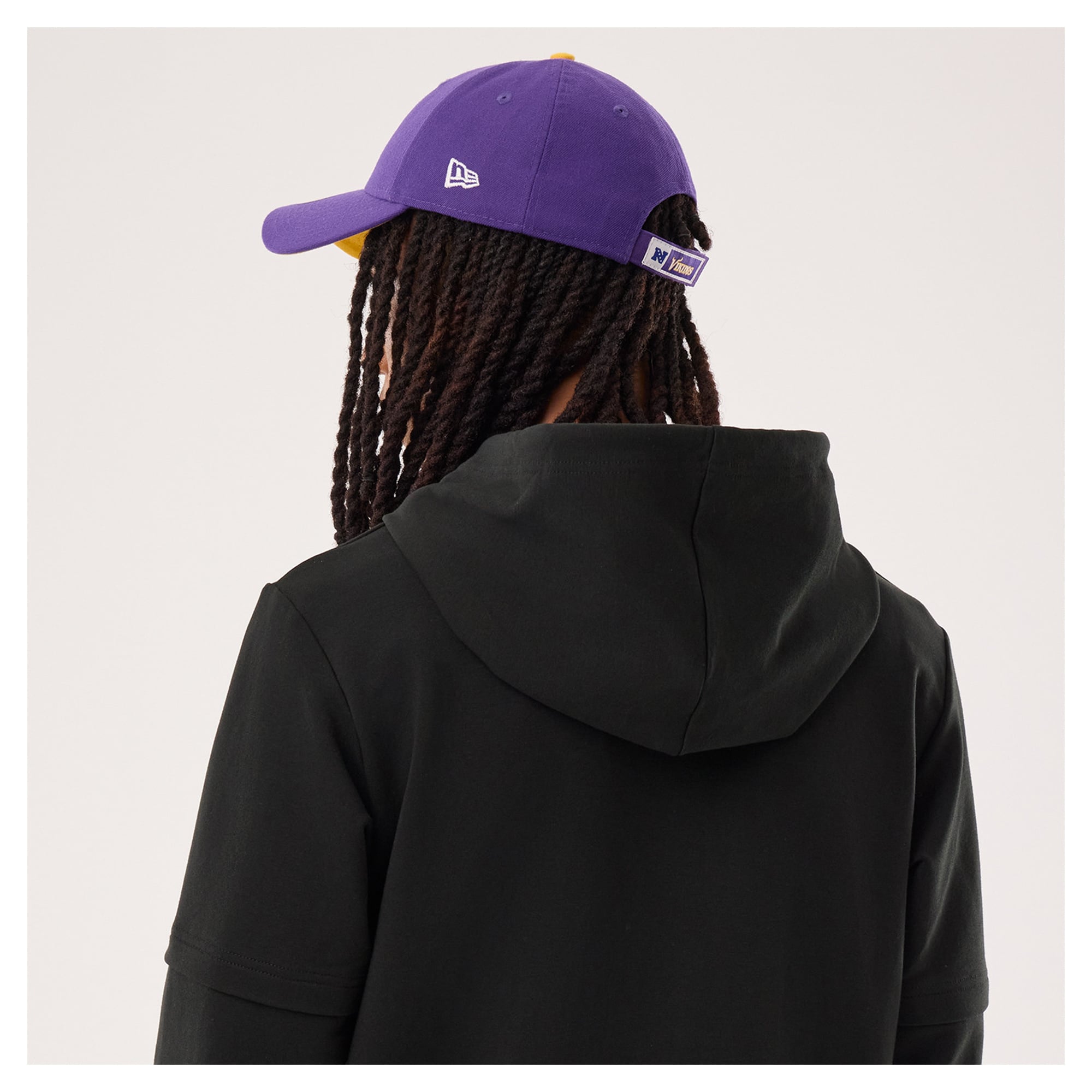 Men's New Era Black Minnesota Vikings Functional Fandom Twofer Hoodie