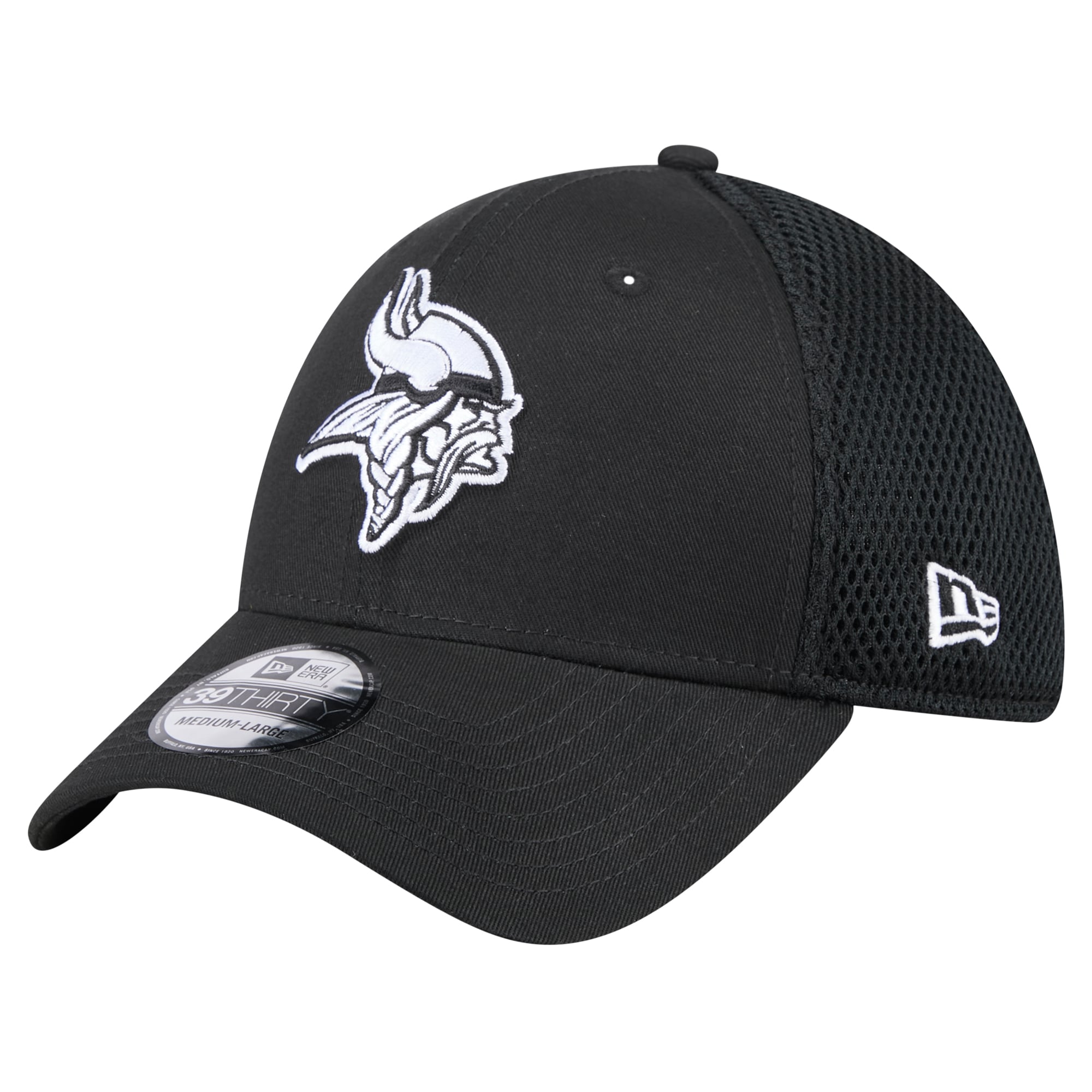 Casquette Main Neo 39THIRTY Flex Minnesota Vikings noire New Era pour homme