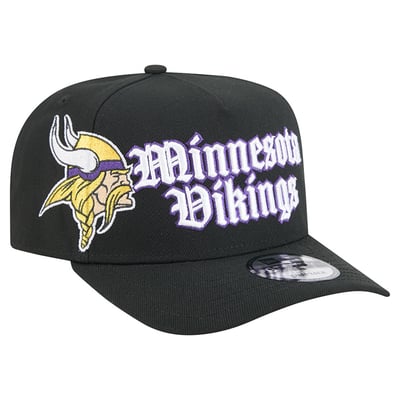 Minnesota Vikings New Era Proud A-Frame 9FIFTY Snapback Hat - Black