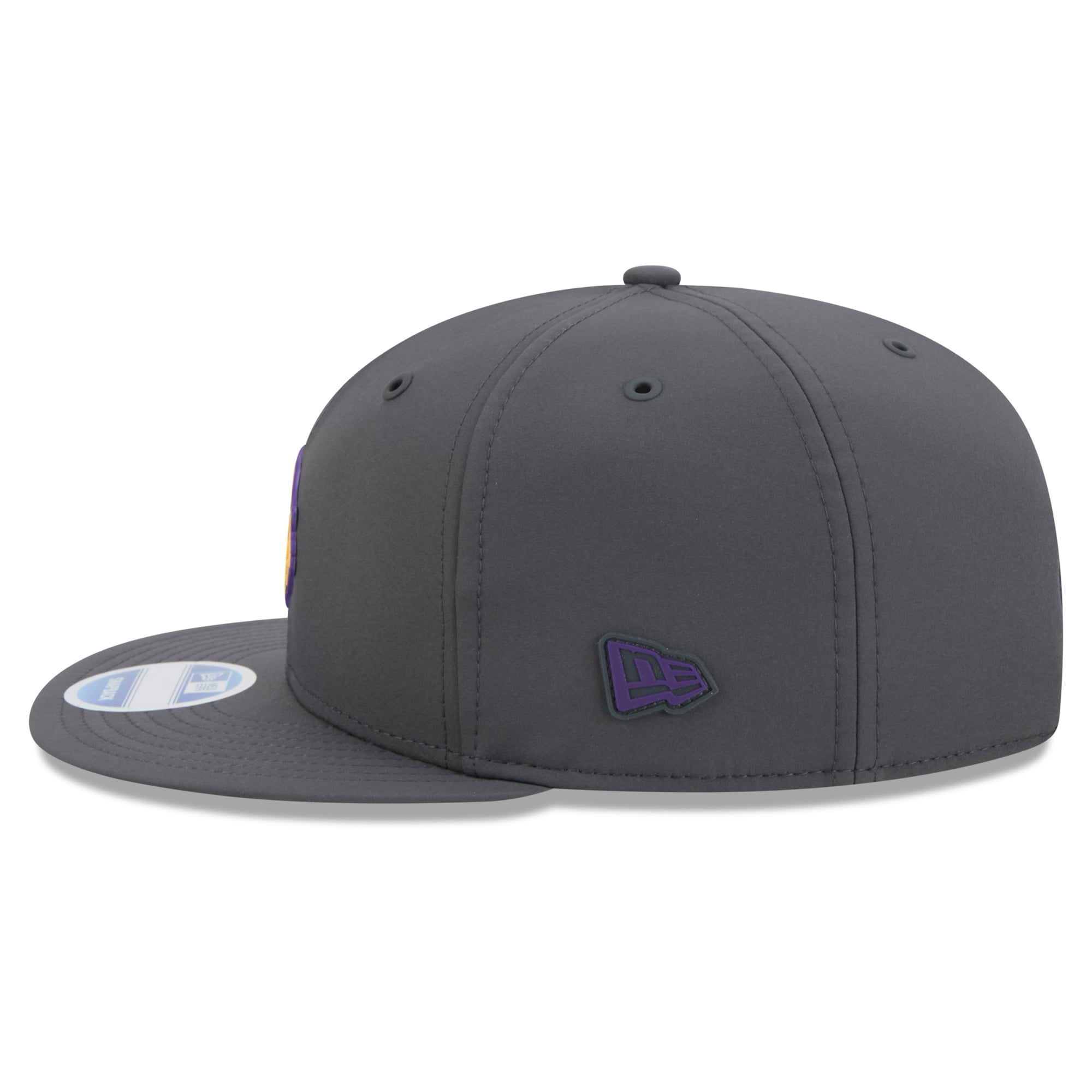 Casquette snapback New Era 9FIFTY pour homme, couleur anthracite, Minnesota Vikings 2026, idéale pour les temps froids.